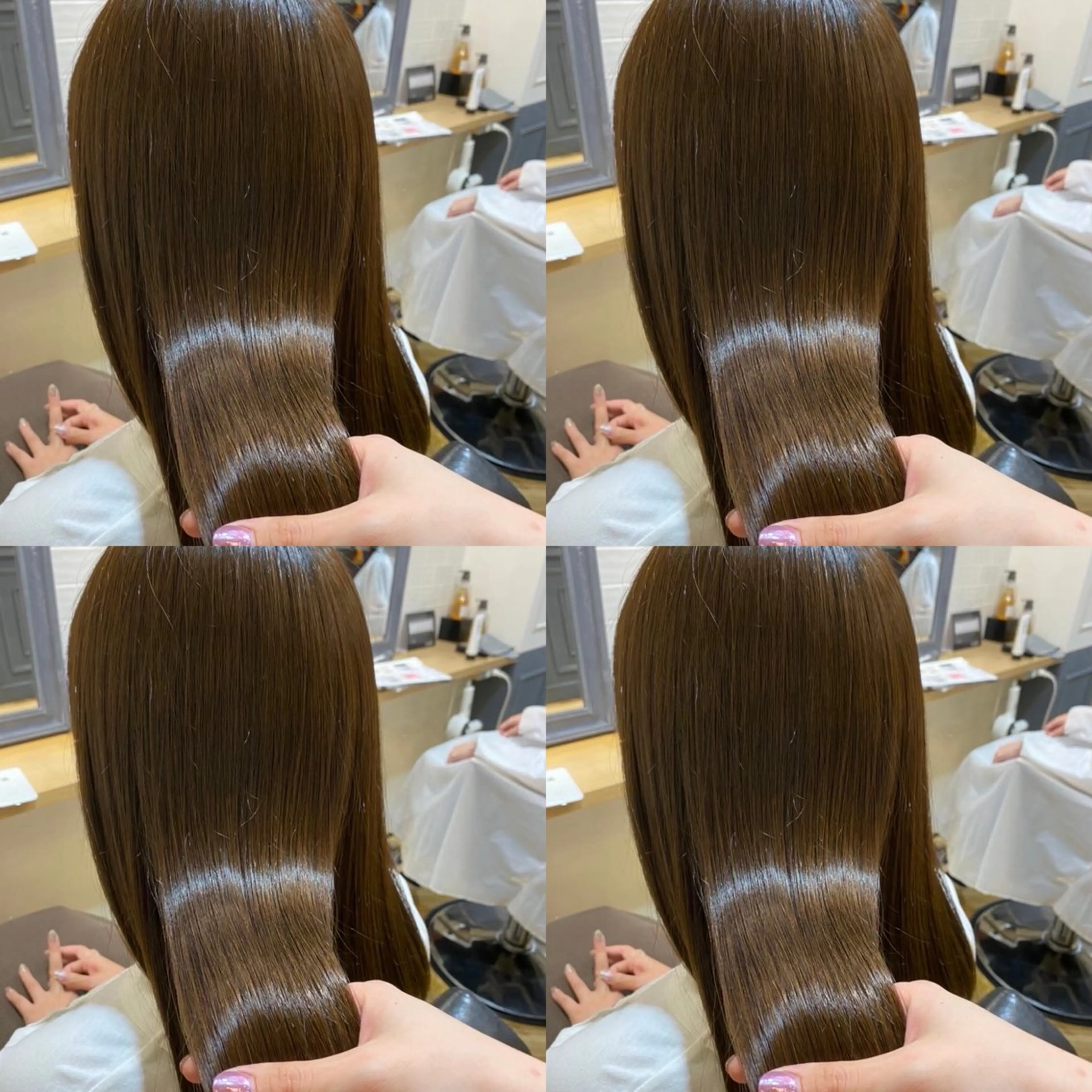ロング カラー ヘアカラー トリートメント 艶髪×透明感カラー りこのヘアスタイル