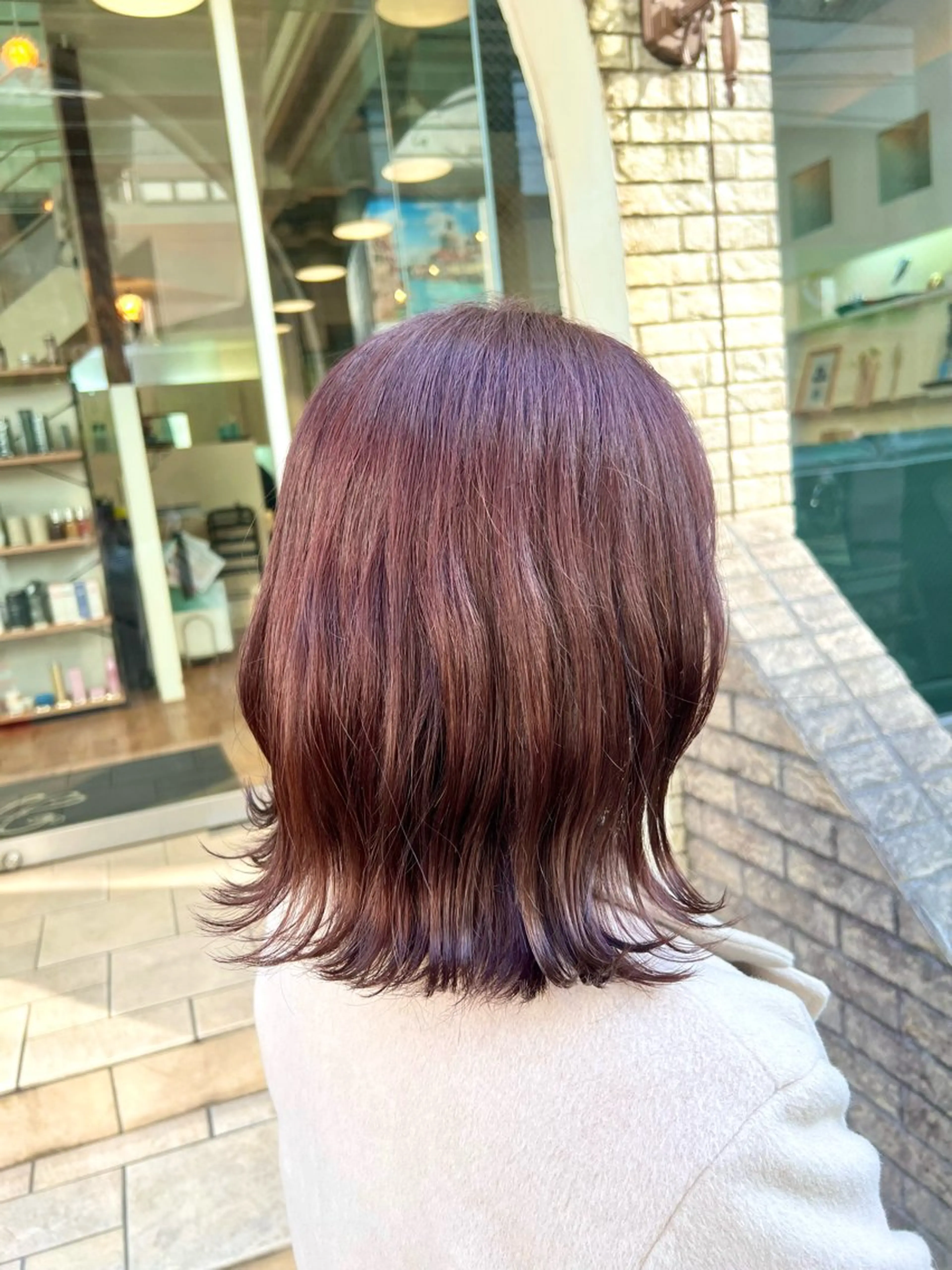 ミディアム カラー ラベンダーカラー ラベンダーピンク ピンクカラー ヘアカラー トリートメント インナーカラー♡ Nanakoのヘアスタイル