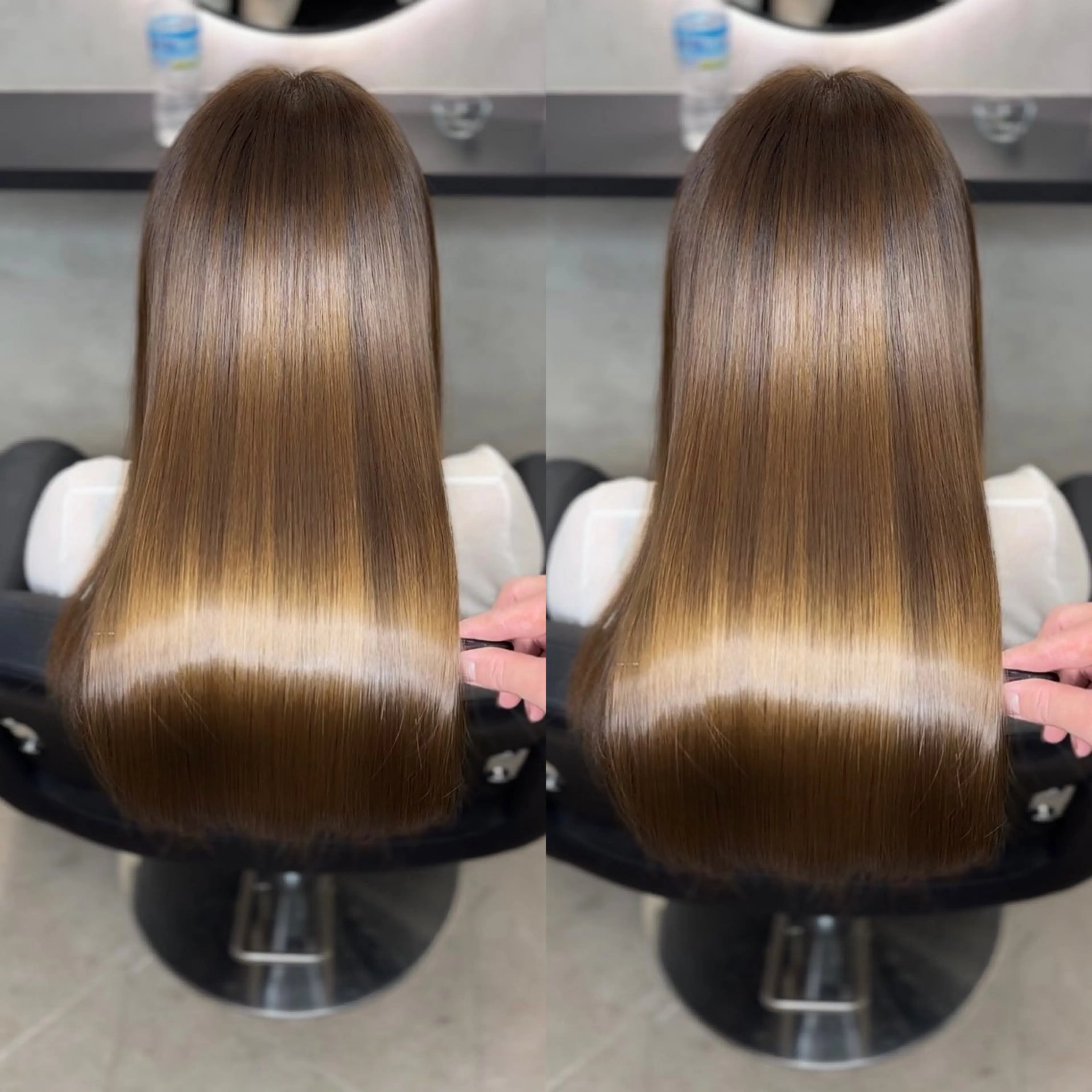 ロング ヘアカラー トリートメント 新宿/韓国風レイヤー 髪質改善/ジャッキーのヘアスタイル