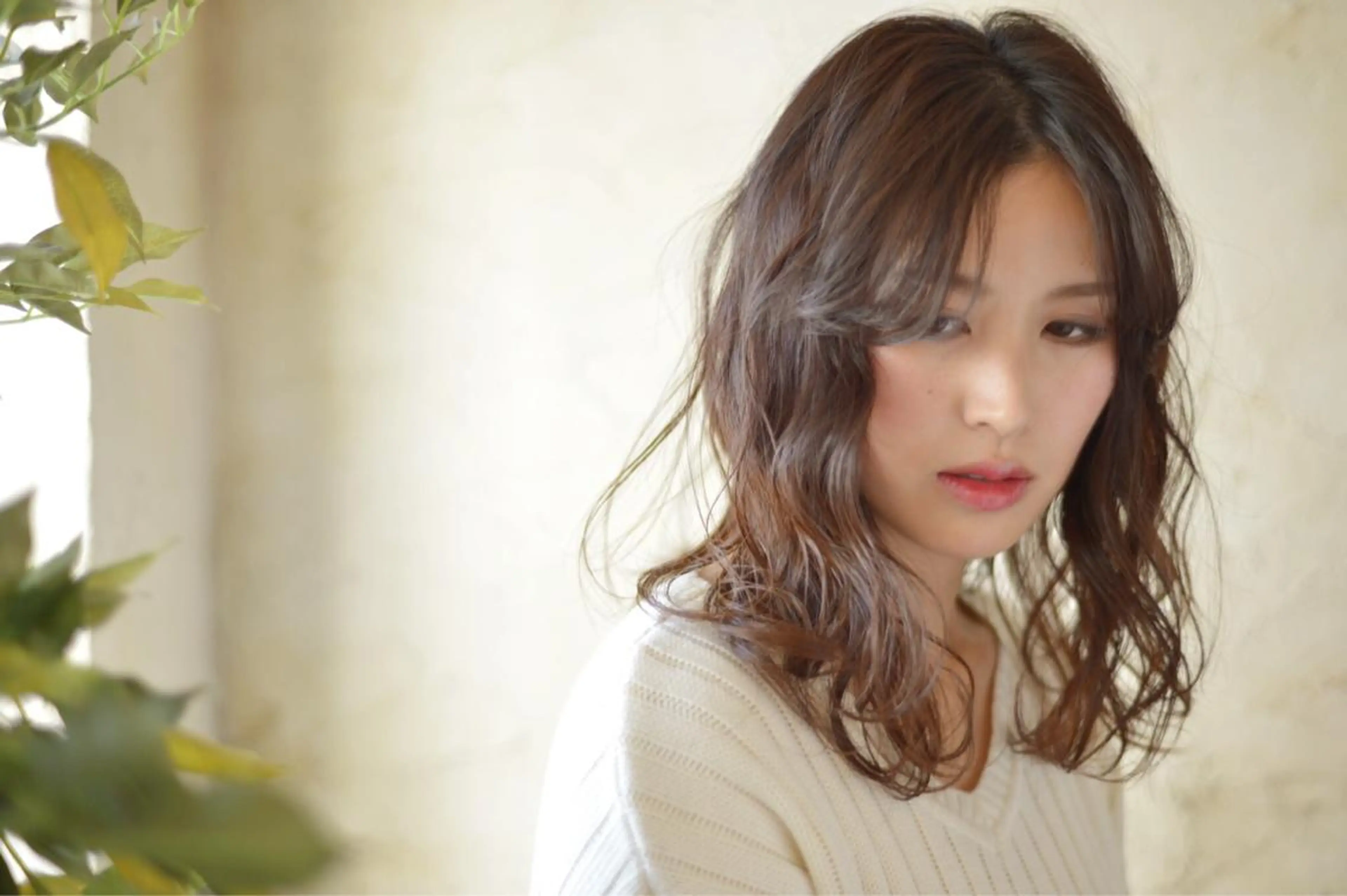 ミディアム 似合わせカットカラー 🌿つじおかるみのヘアスタイル