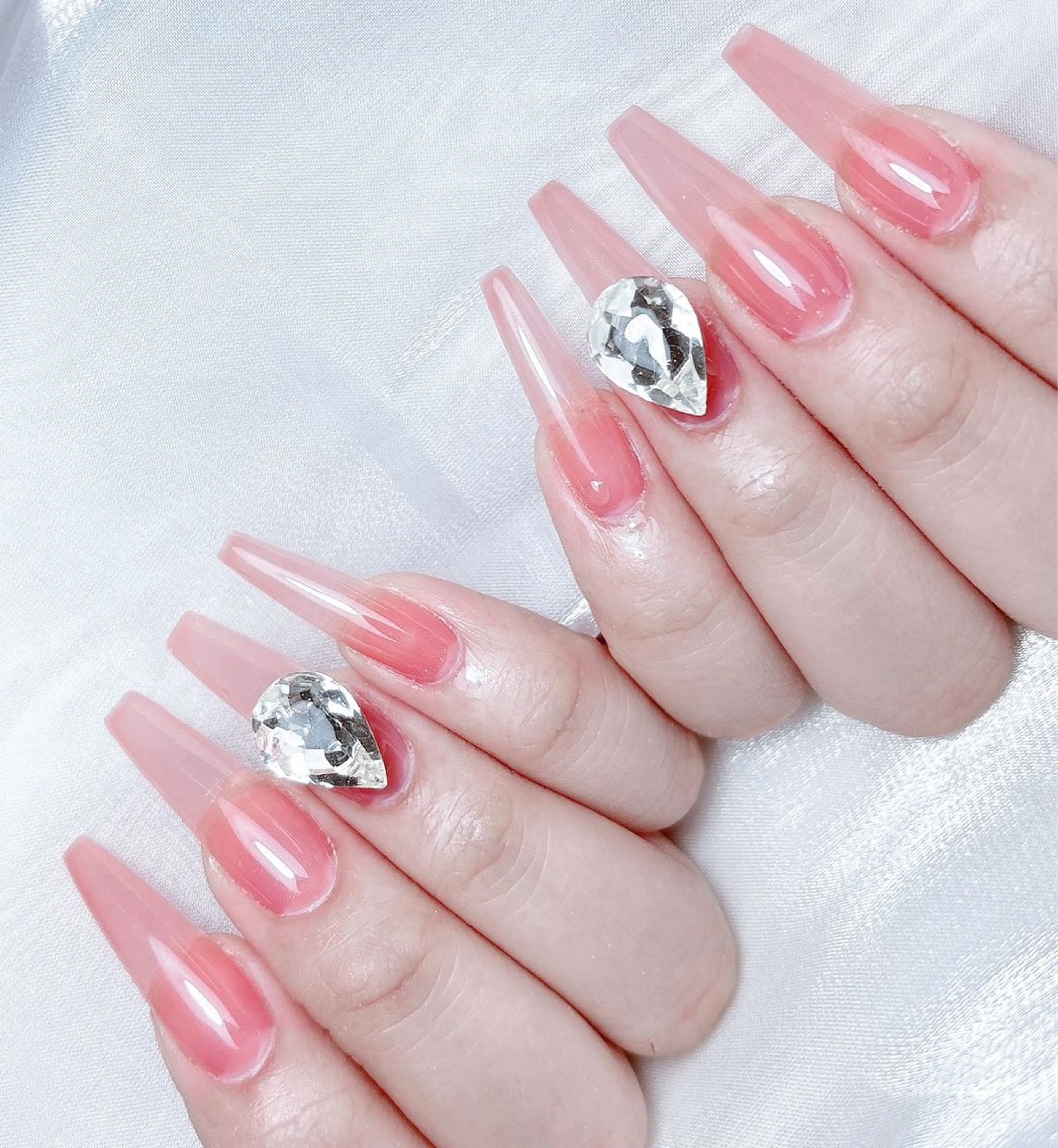 ネイル ハンドネイル M🌷nail 長さだし専門店のネイルデザイン