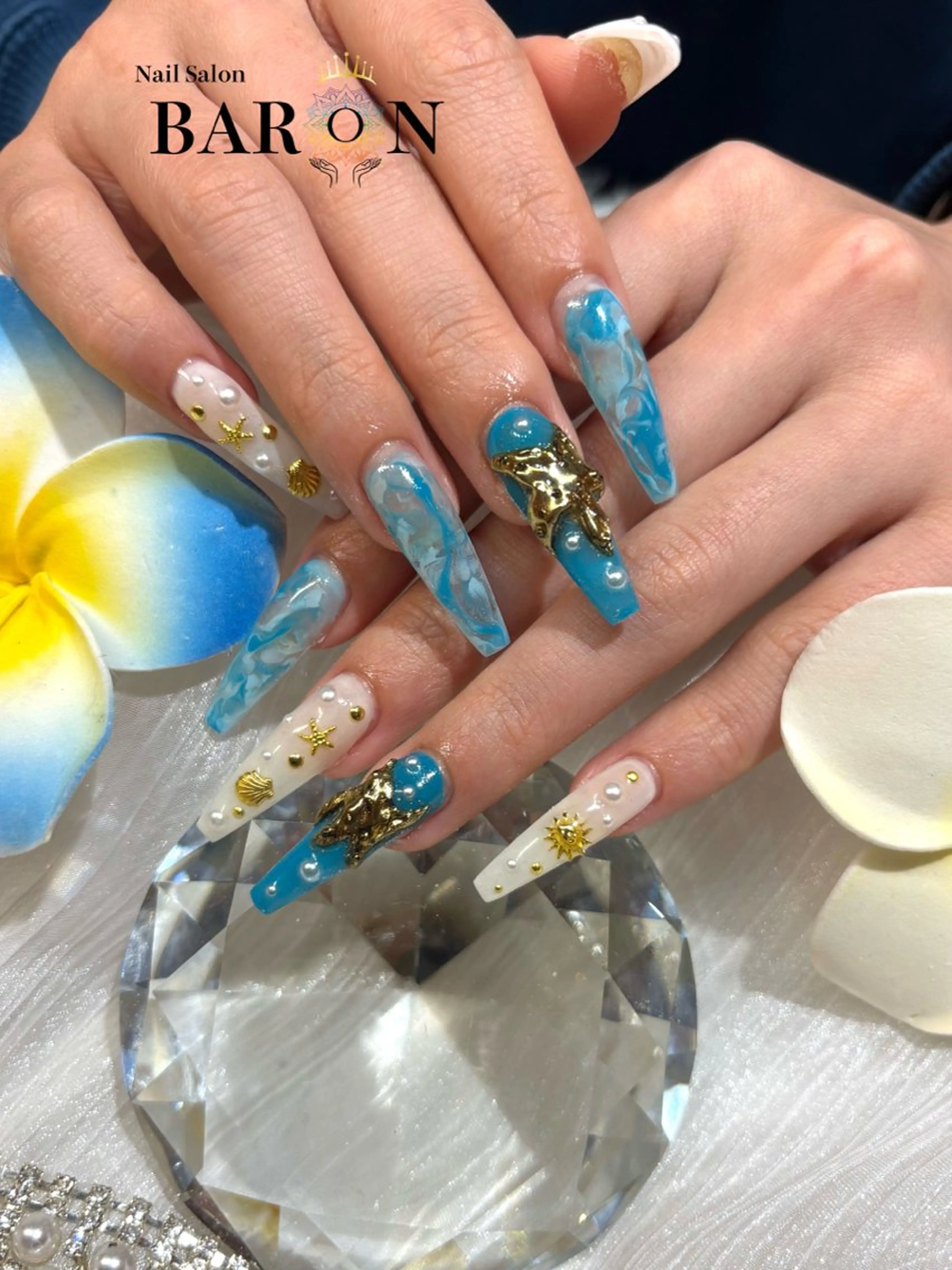 ネイル 持ち込み スカルプネイル BARON SAKIのネイルデザイン