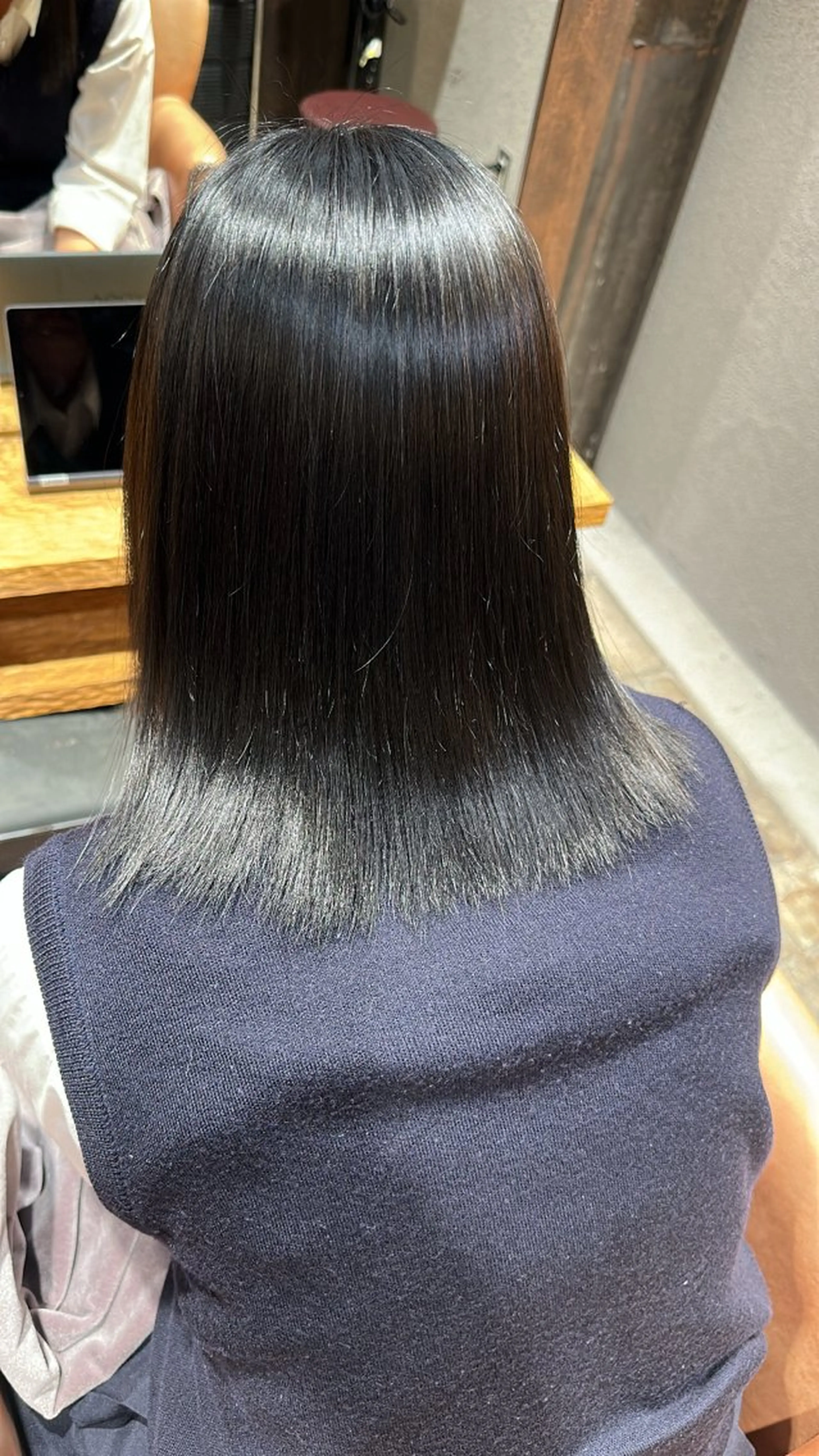 セミロング 韓国カット/透明感 カラー/NANAMIのヘアスタイル