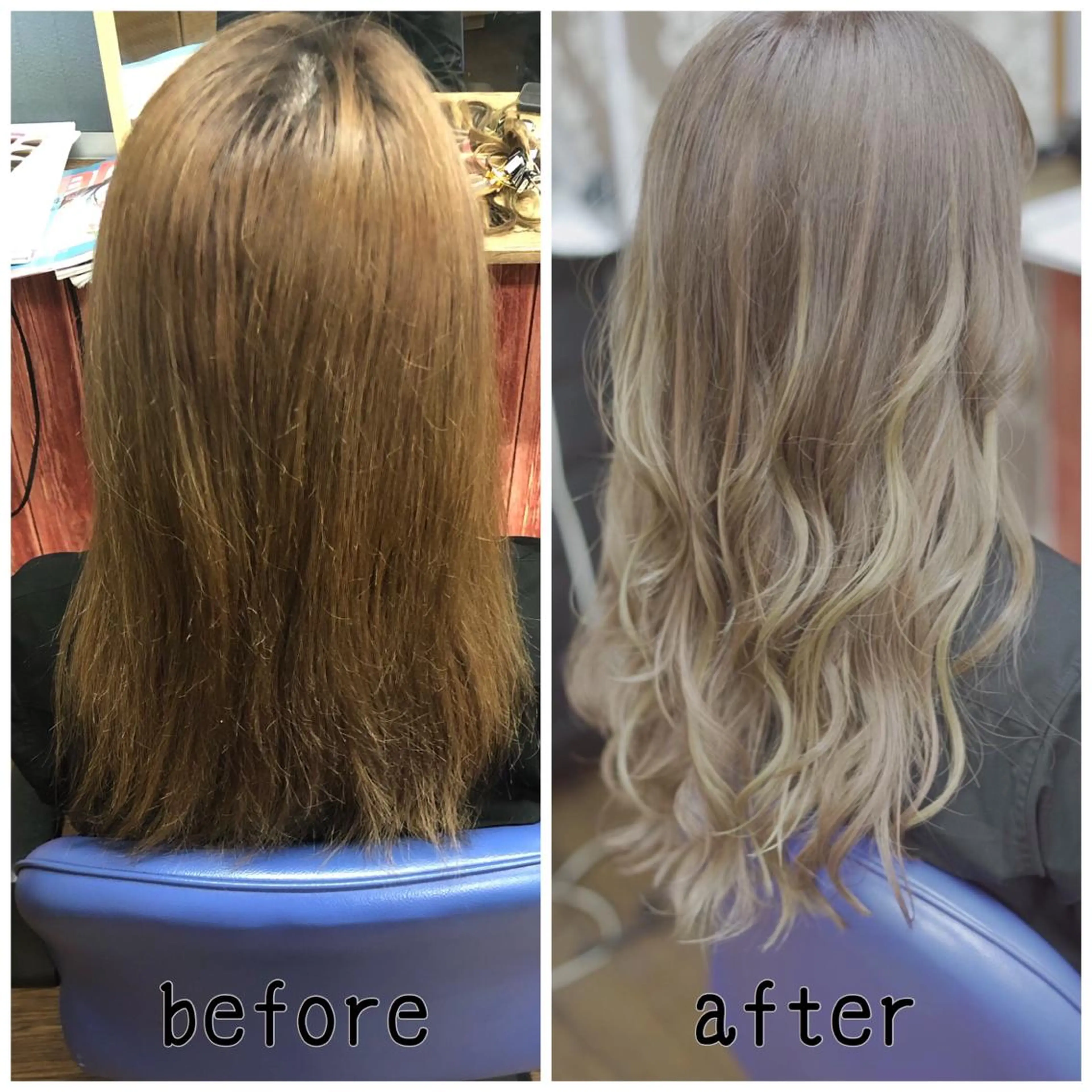 ロング カラー シールエクステ メッシュ エクステ ヤナ マネージャーのヘアスタイル