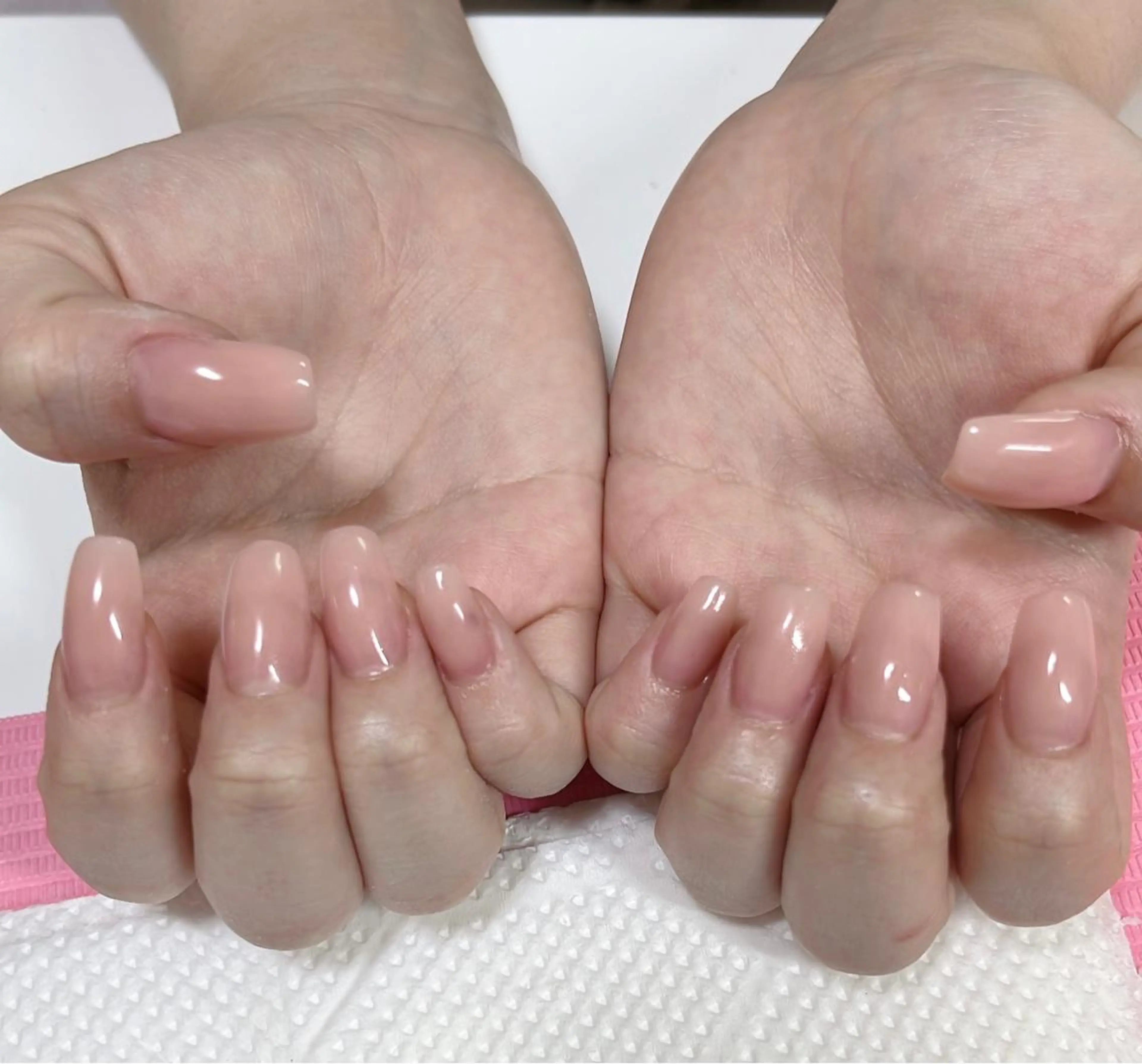 (オフ代別途)スカルプチュアネイル 長さ出し シンプルワンカラーの写真