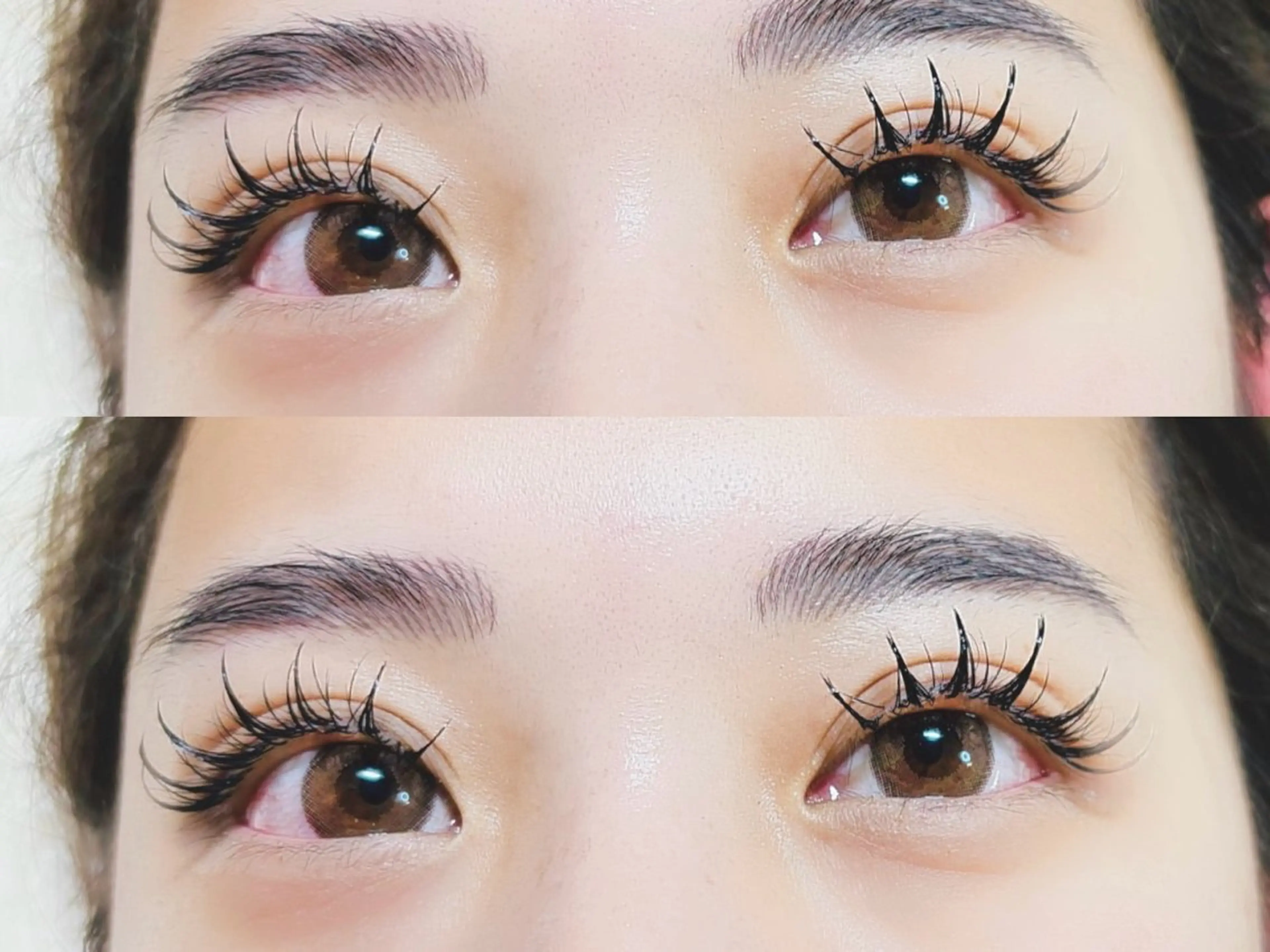 マツエク・マツパ 付け放題 バインドロック 束感まつ毛 フラットラッシュ パリジェンヌラッシュリフト マツエク AURORA RINAのマツエク・マツパデザイン