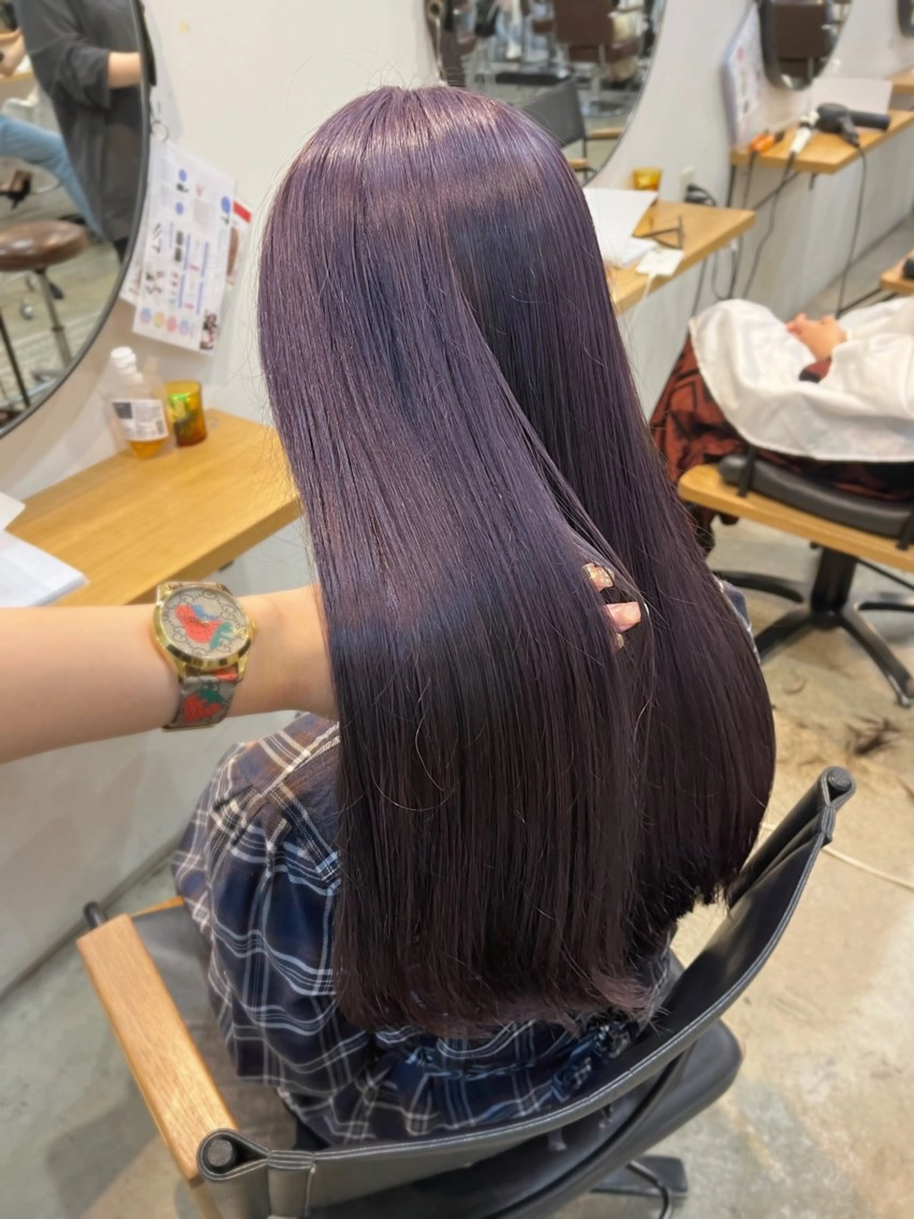 ロング カラー カット ヘアカラー トリートメント 中津/梅田/酸性 /髪質改善/愛芽のヘアスタイル