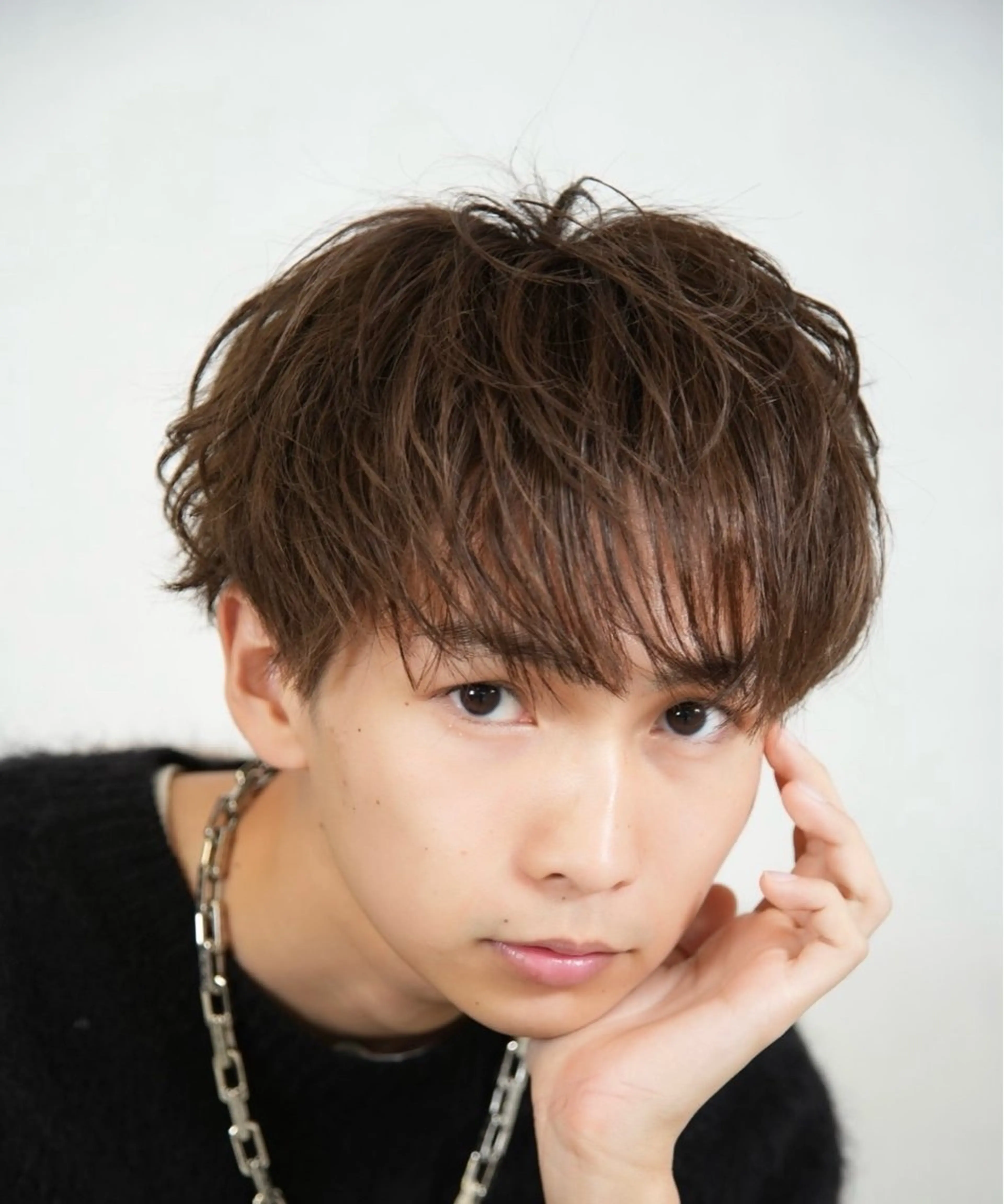 ミディアム カラー メンズ ハイトーン/メンズマ ッシュ/KYOHEIのヘアスタイル