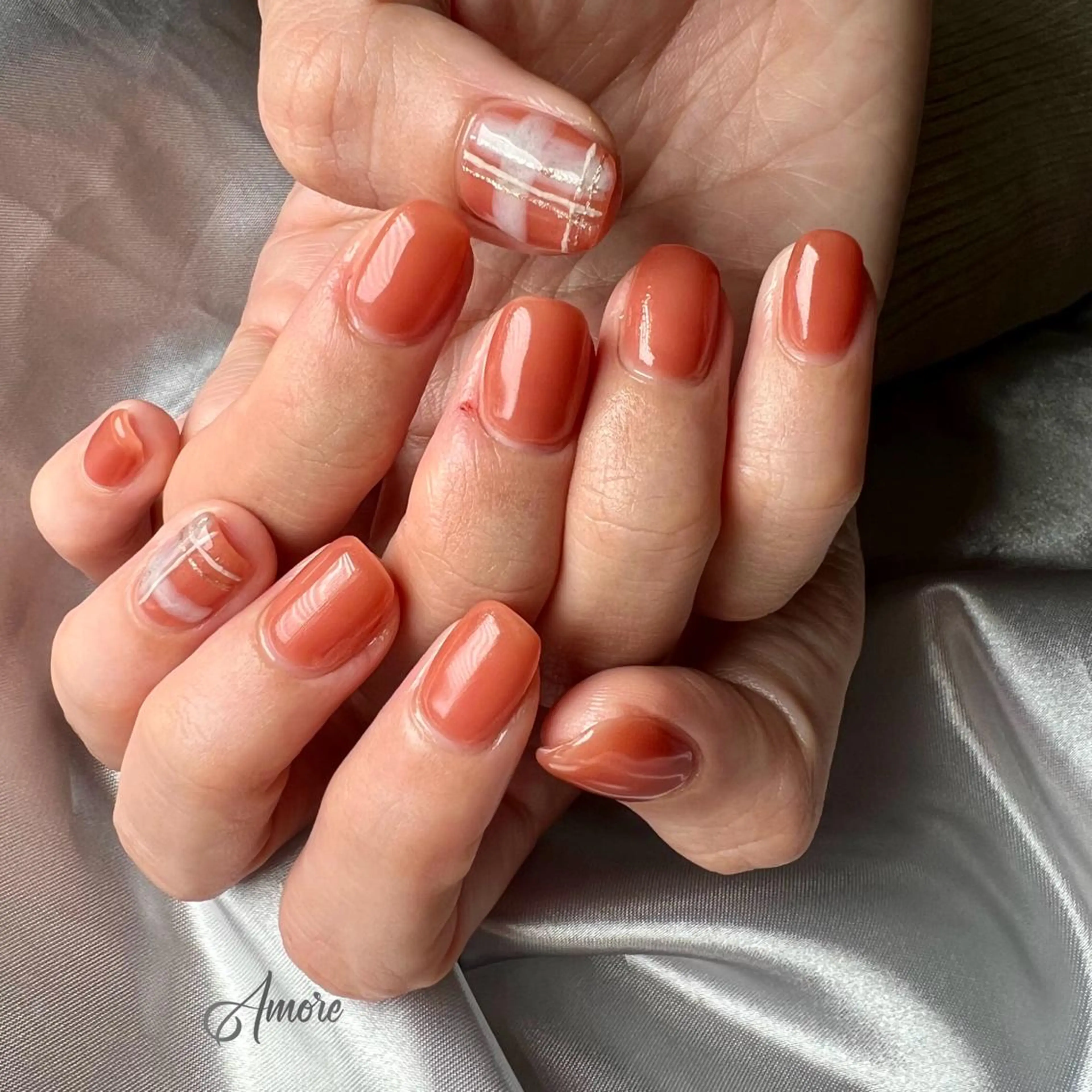 ネイル ジェルネイル ミラーネイル オフィスネイル パラジェル You kyehwaのネイルデザイン