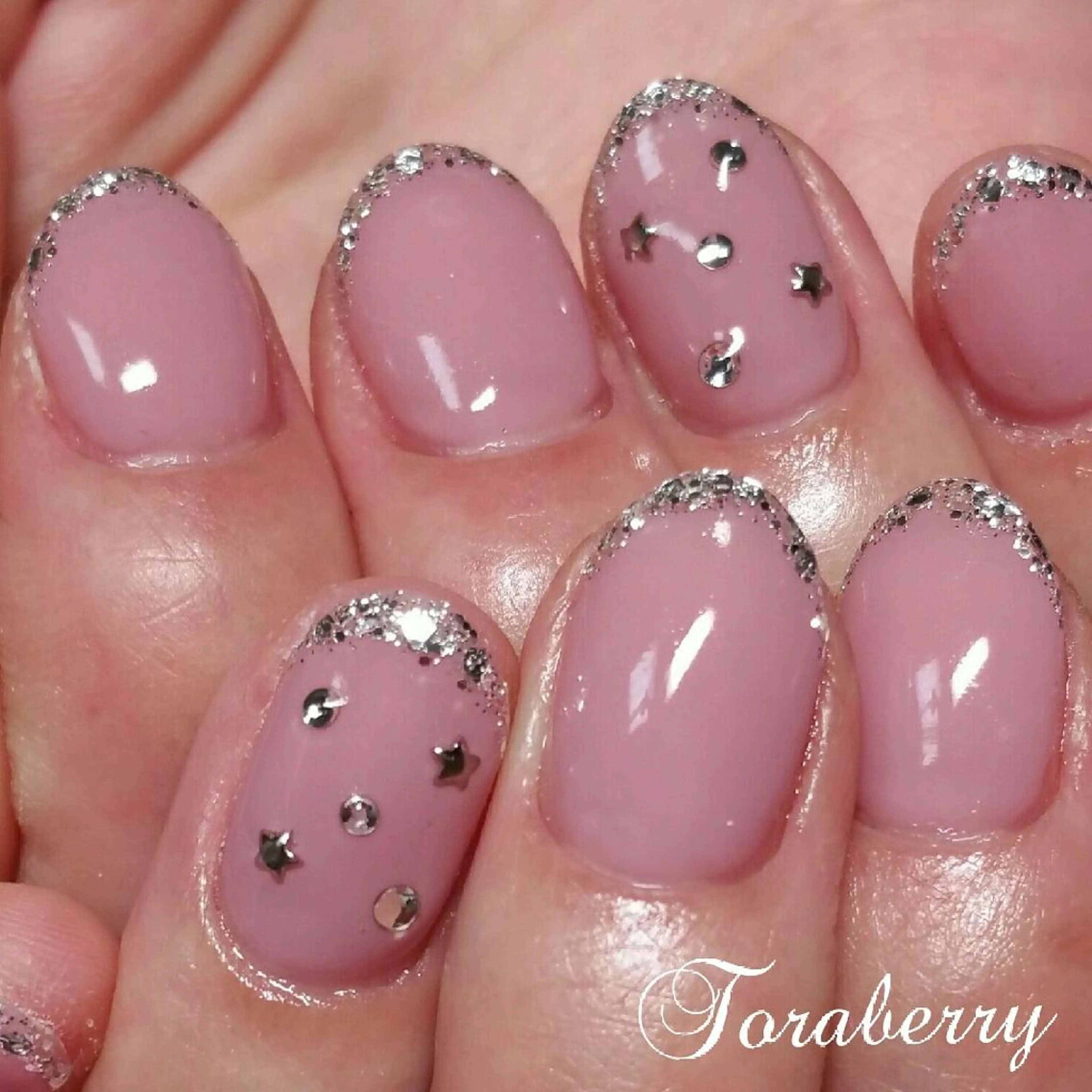 ネイル ラメ(グリッター) ハンドネイル ネイリスト なつみのネイルデザイン