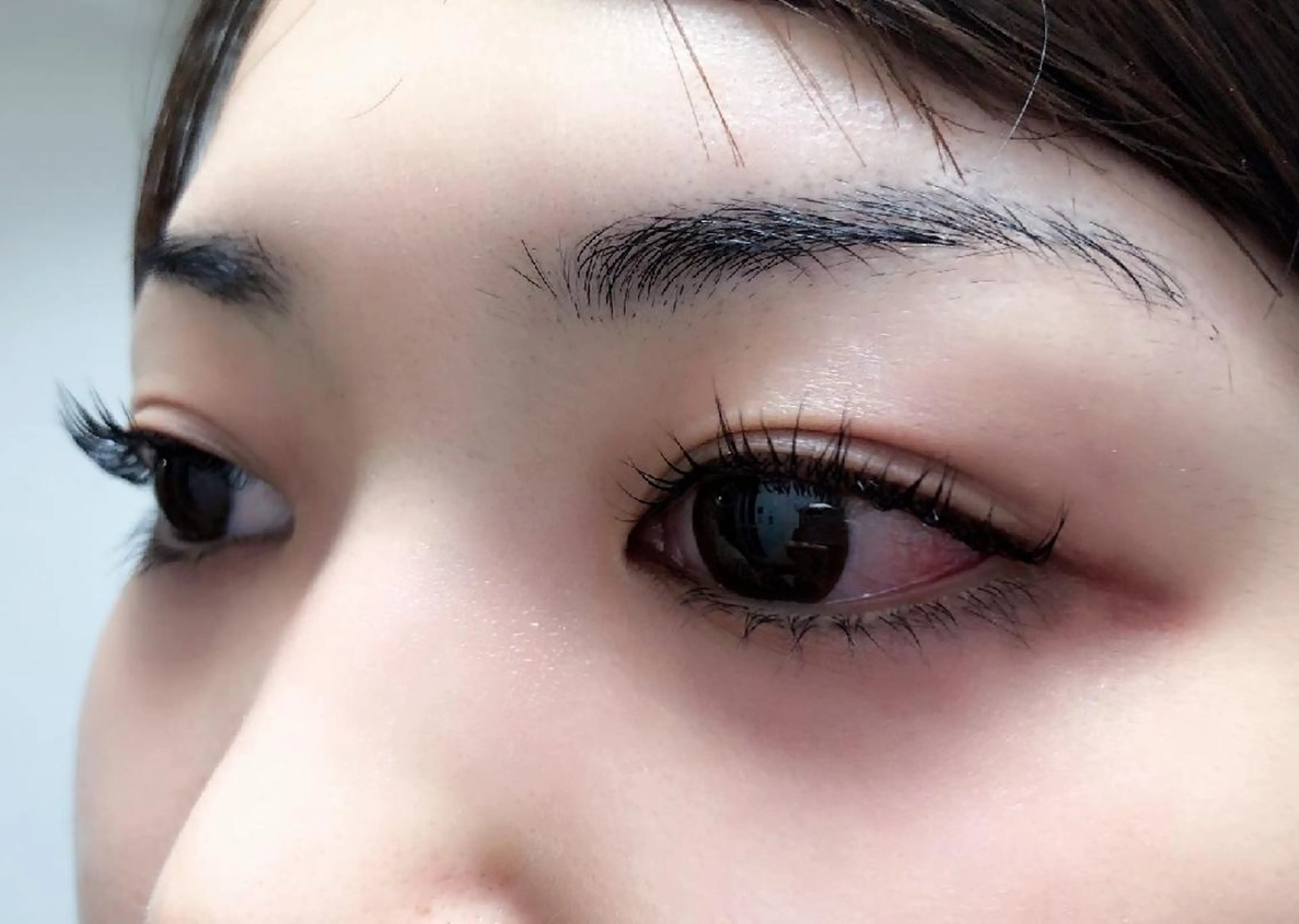 マツエク・マツパ 付け放題 フラットラッシュ まつげパーマ 下まつげエクステ 一重×まつ毛パーマ 吉岡 ゆうなのマツエク・マツパデザイン