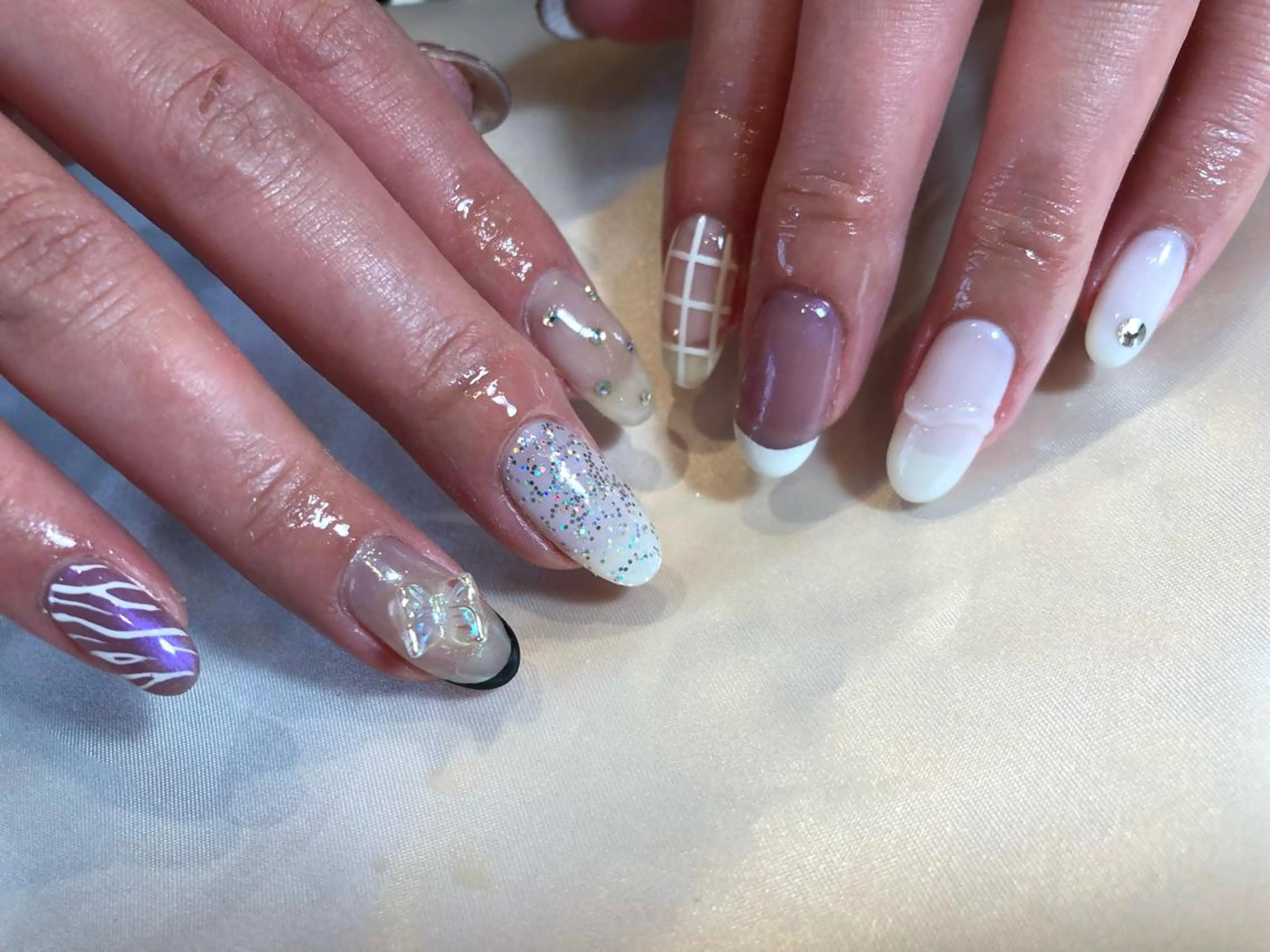 ネイル パラあり！フィルイン 美フォルムのネイルデザイン