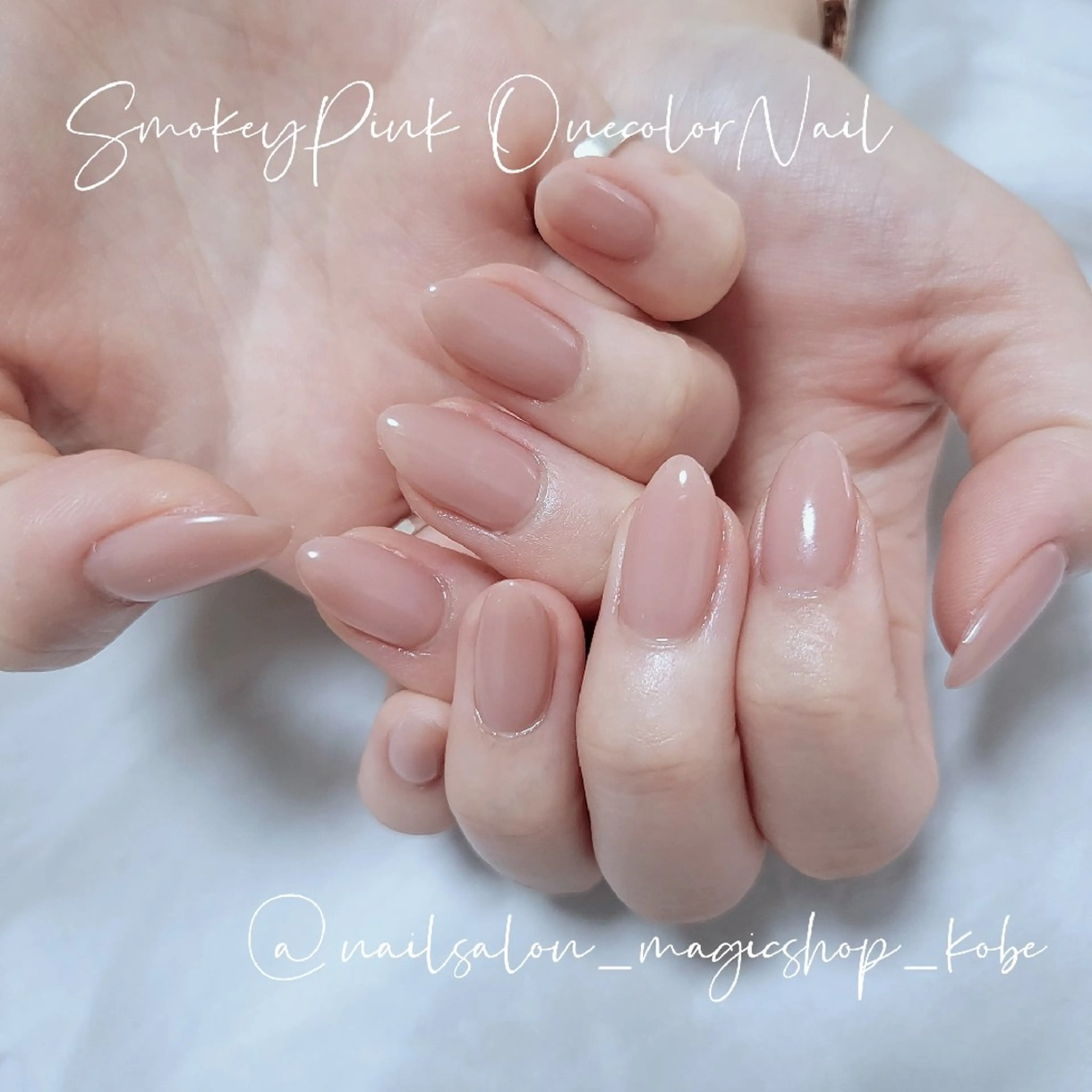 ネイル ジェルネイル ワンカラーネイル ピンク ソフトジェル ハンドネイル Nailsalon MagicShopのネイルデザイン
