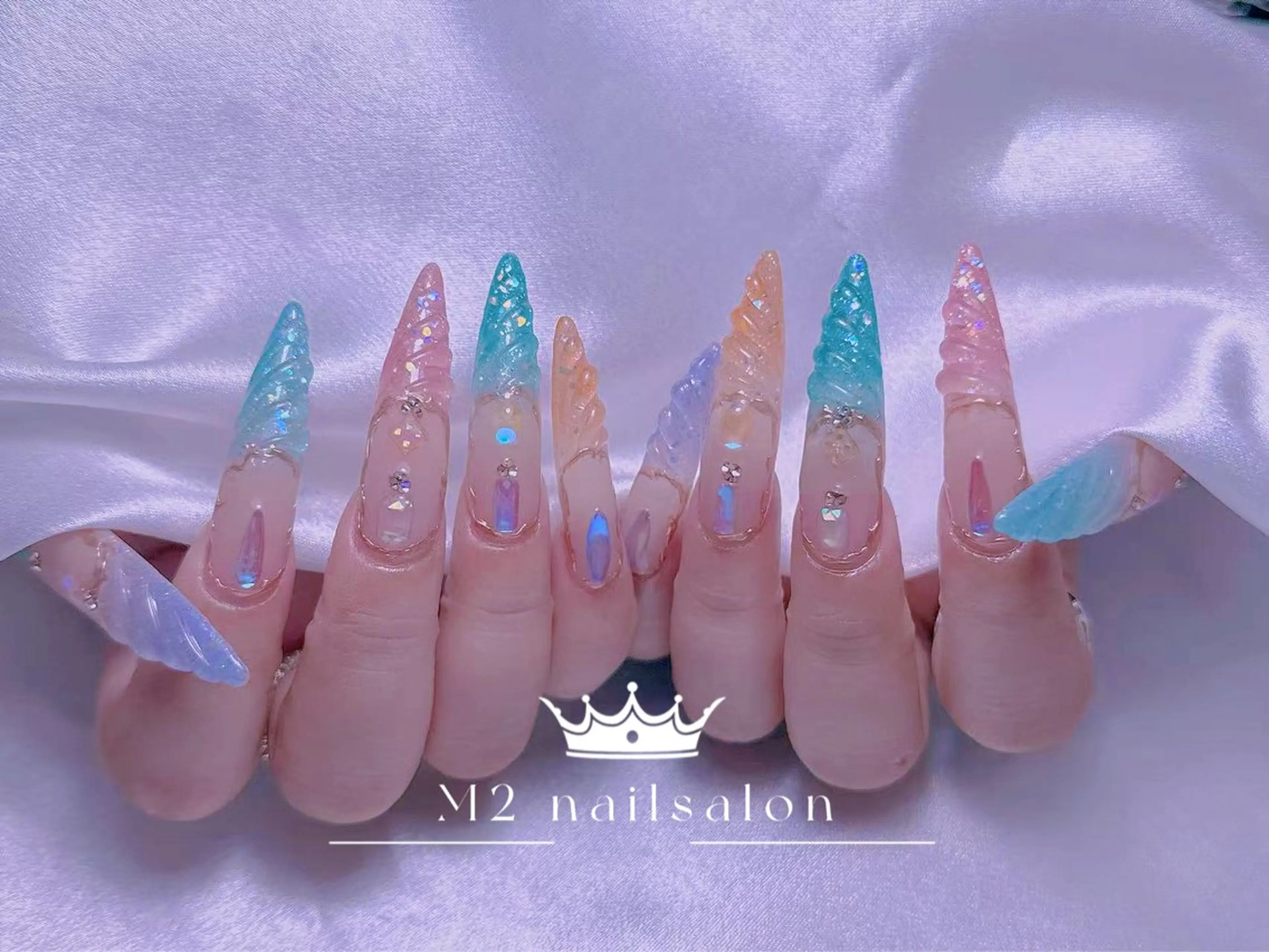 ネイル ハンドネイル 長さだし専門店 M2　rikaのネイルデザイン