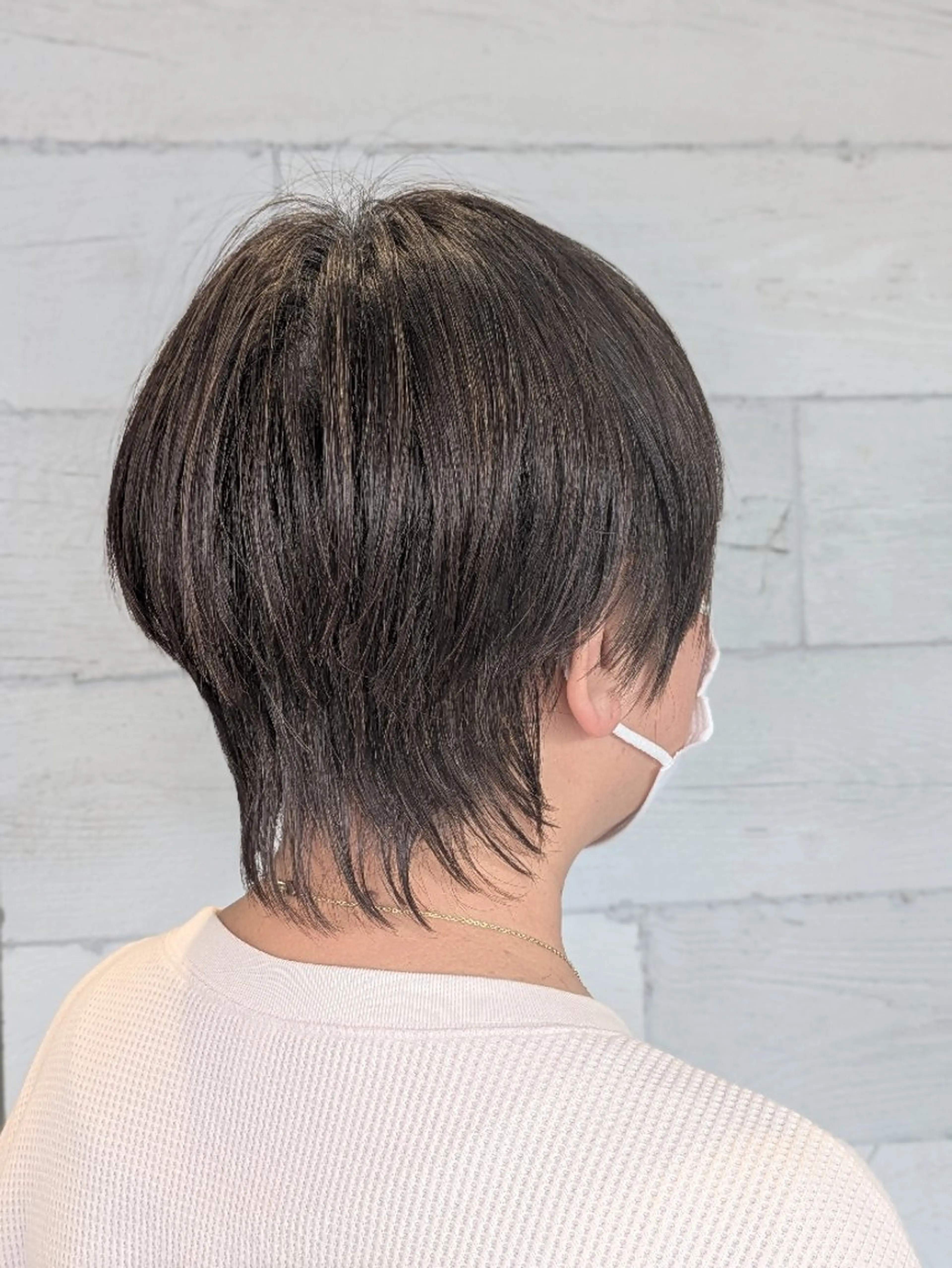 ショート ショートレイヤー レイヤーカット ショートヘア 山田 愛/川中島/縮毛矯正のヘアスタイル