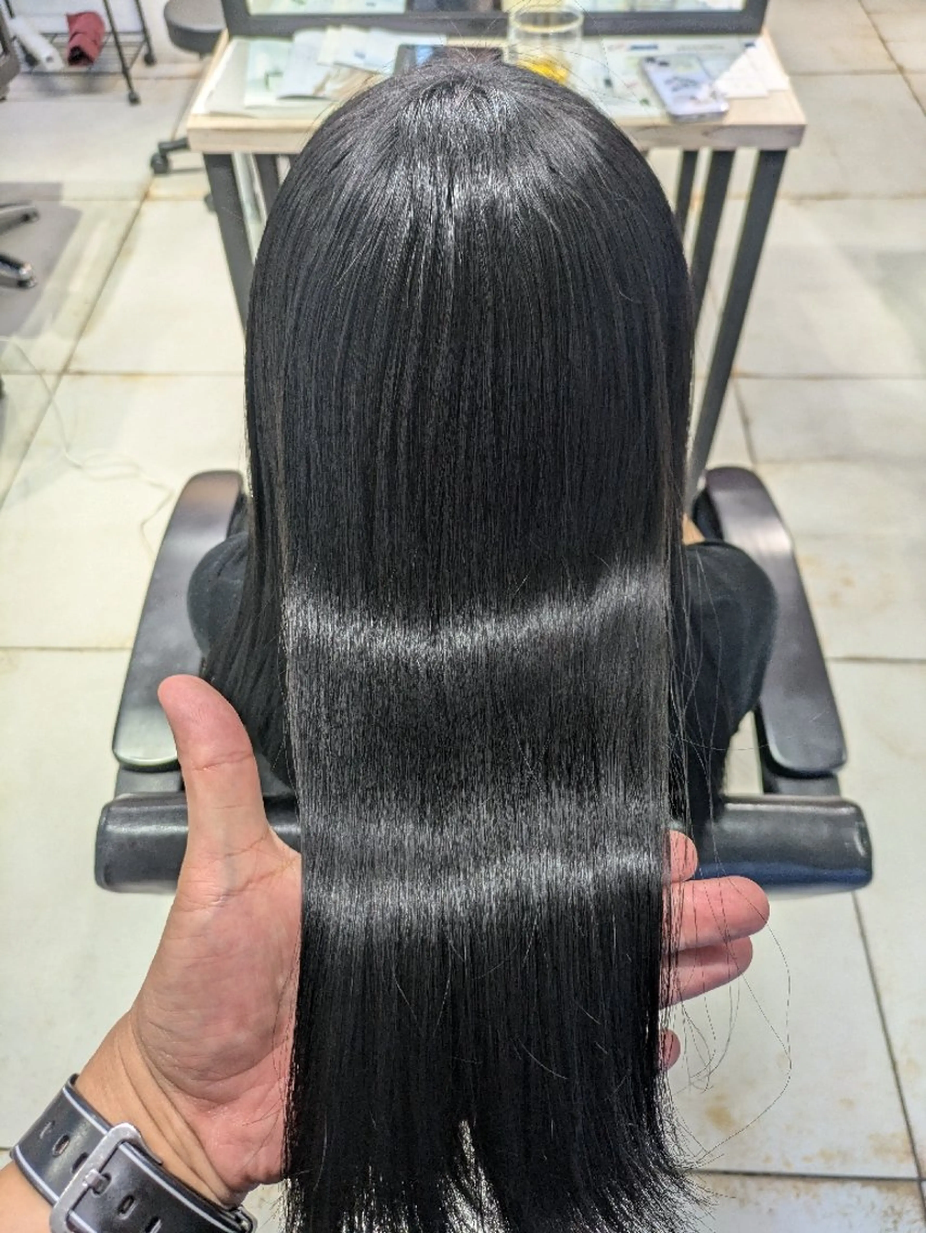 🔴指折り滑らか潤い美髪✨やわらかいとぅるとぅるの髪に🔴髪質改善超音波アイロン🎵オーダーメイドトリートメントの写真