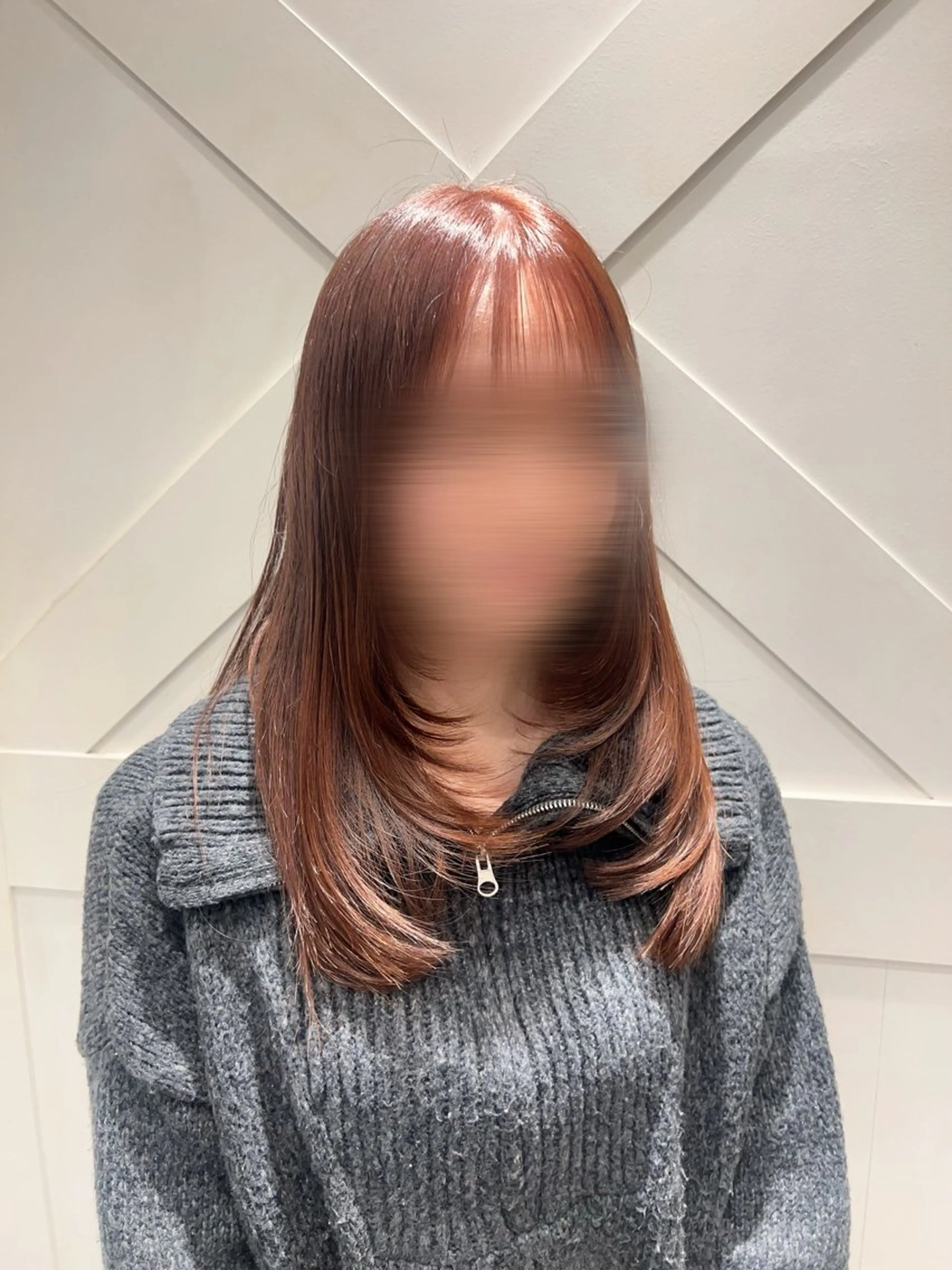 ミディアム カット 髪質改善🫧艶カラー ✨エクステ🎀しゅりのヘアスタイル