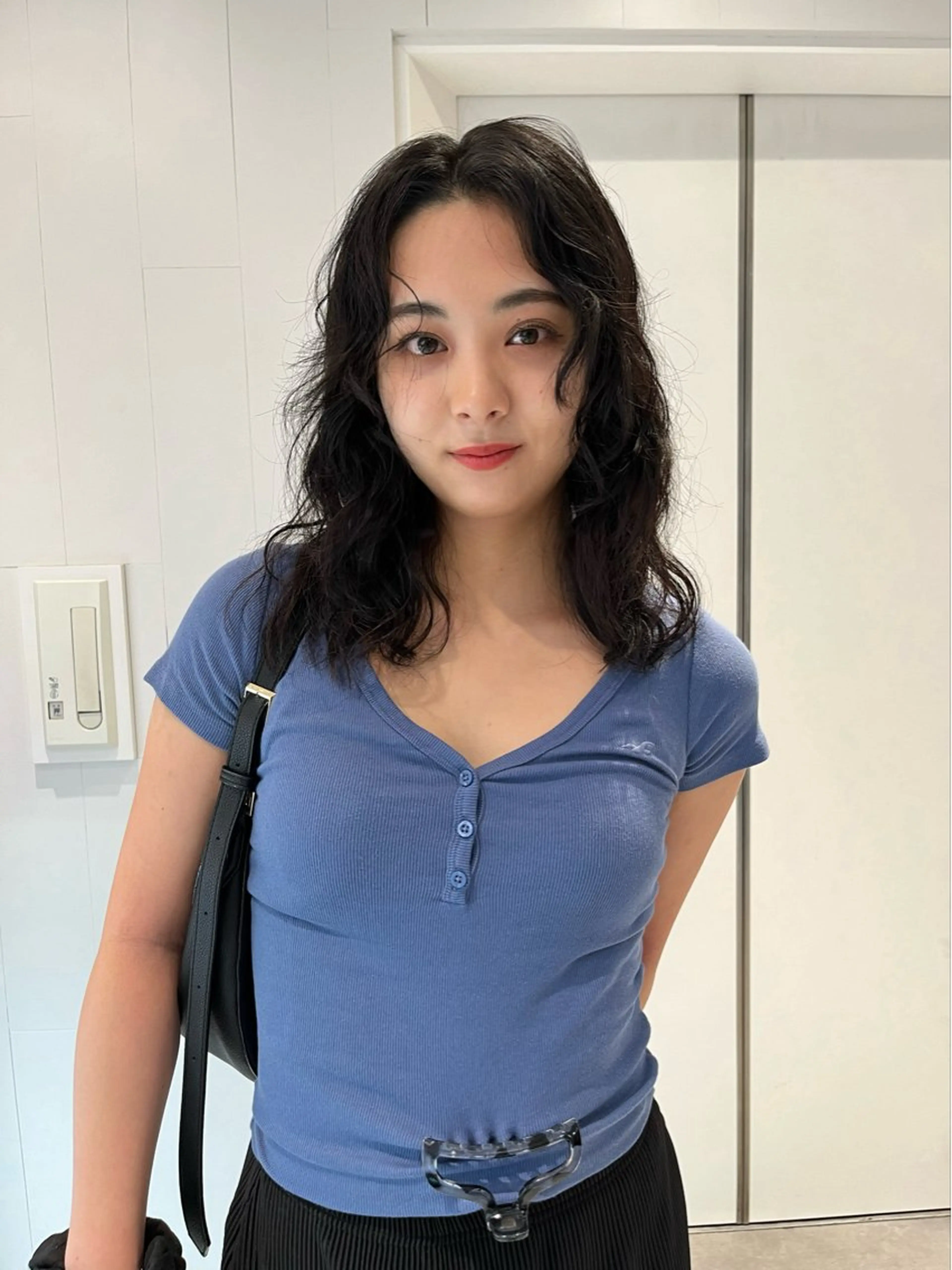 ミディアム パーマ 艶髪✨×顔周りカット 🧚ナツホのヘアスタイル