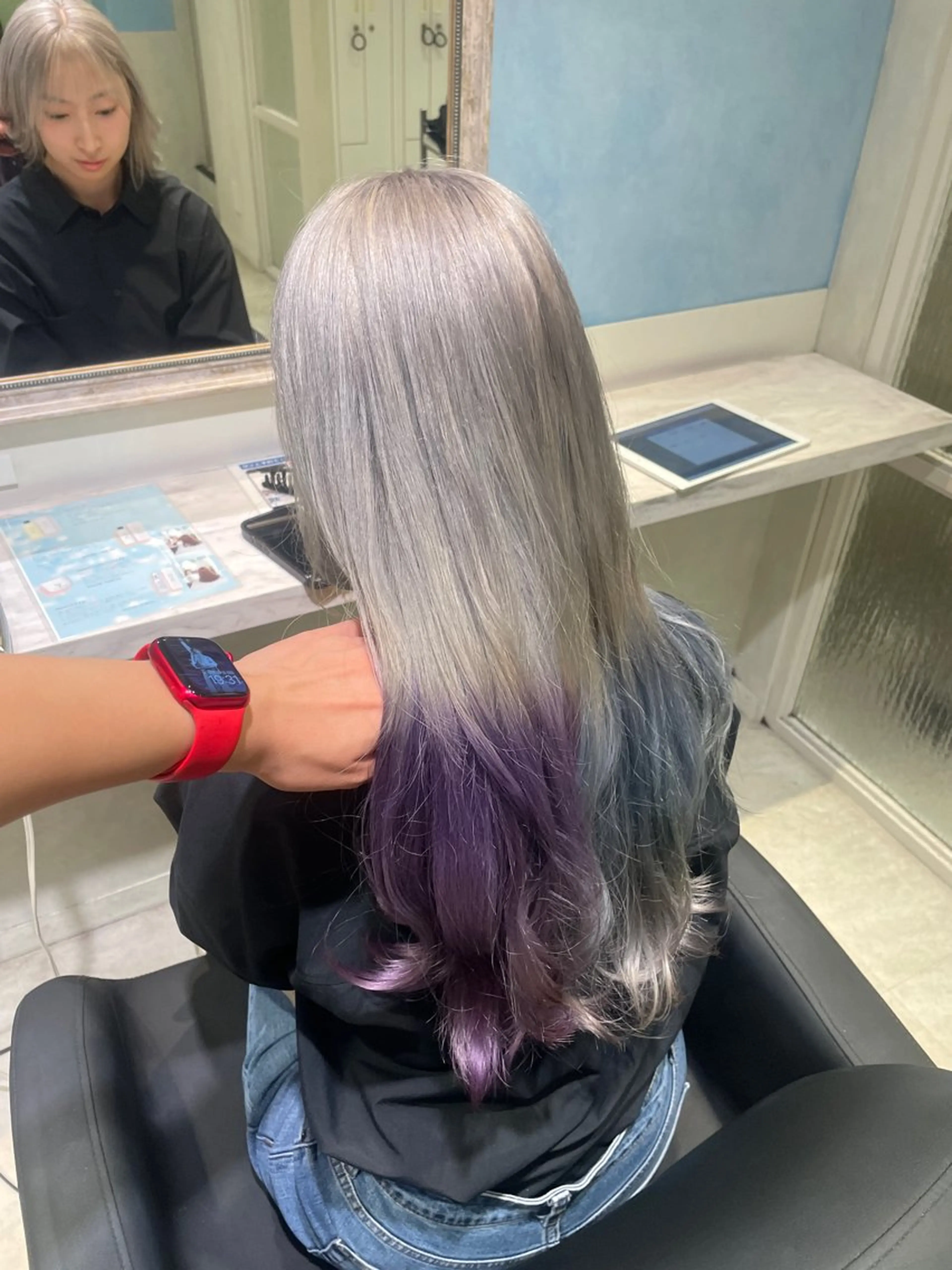 ブリーチ2回トリプルカラー🩷の写真