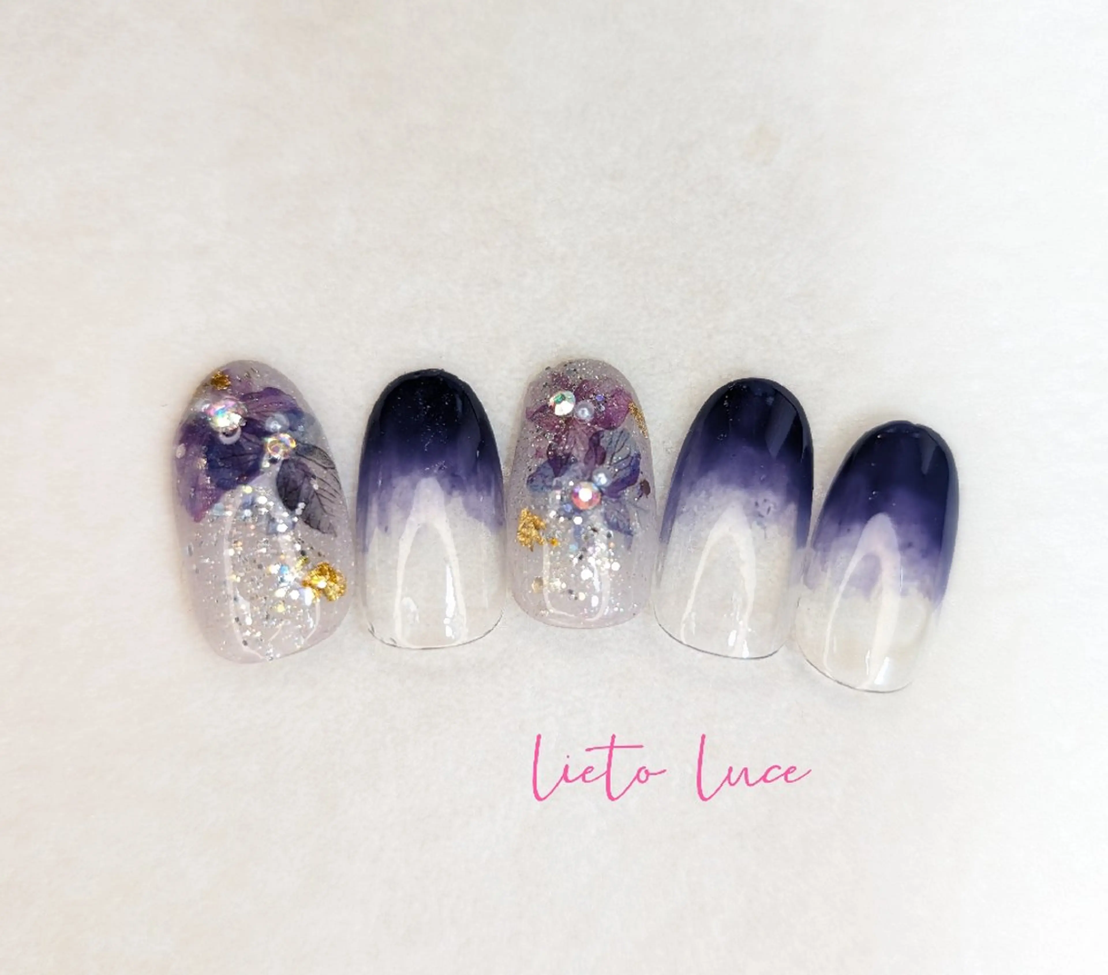 ネイル アートネイル 長さ出し スカルプネイル ネイルチップ lieto luce Yukaのネイルデザイン