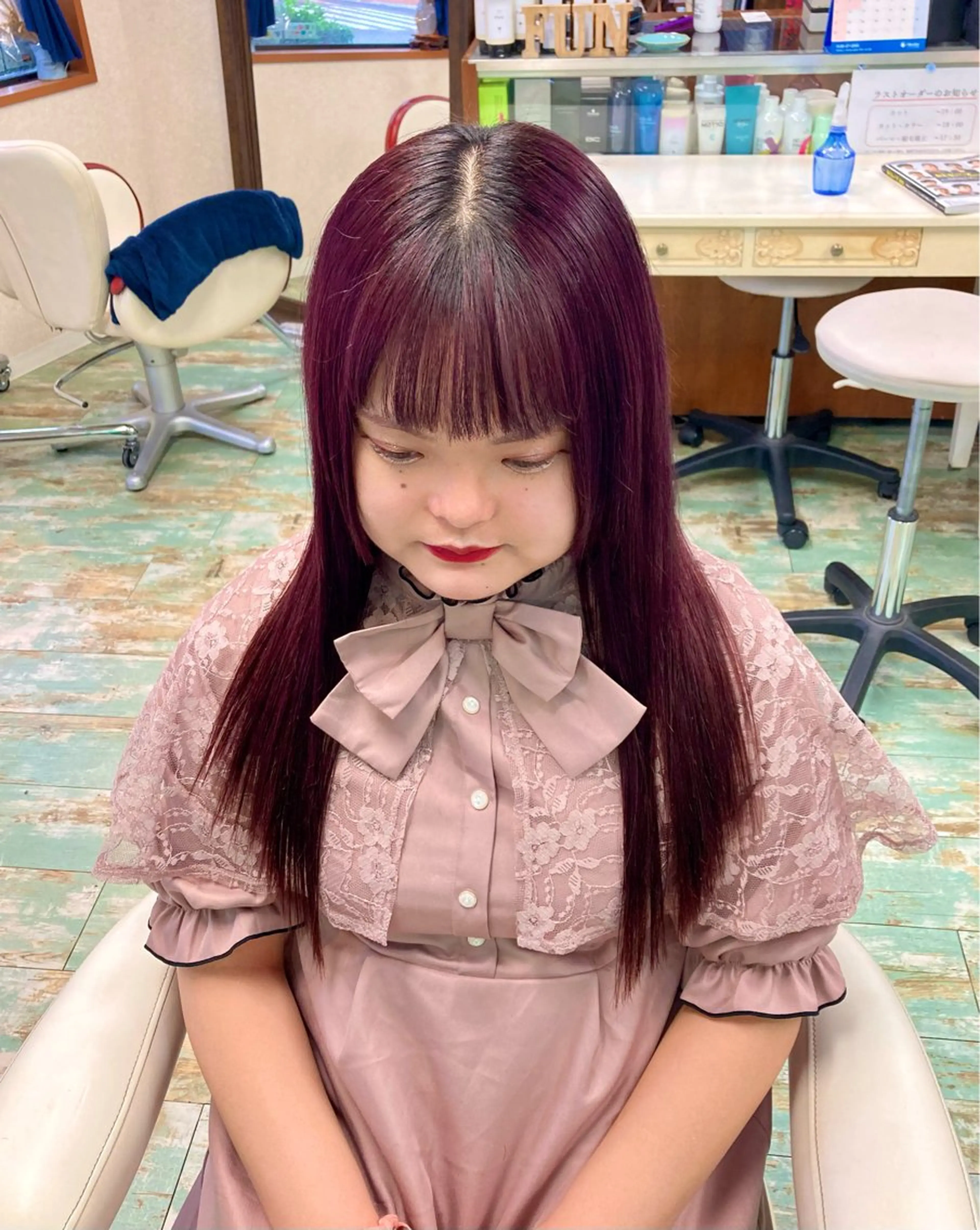 ロング カラー 田牧 みゆきのヘアスタイル