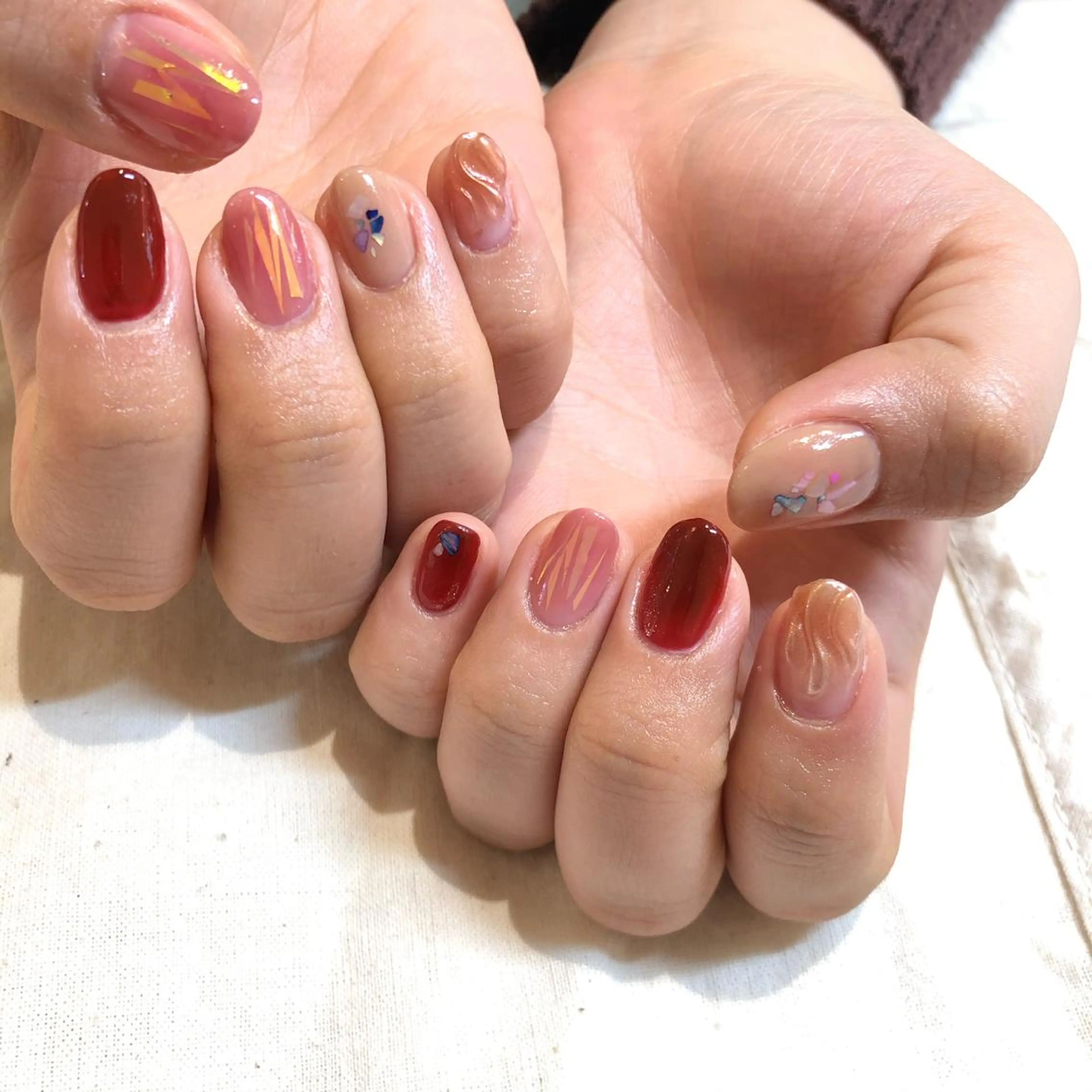 ネイル 春ネイル ハンドネイル EARTH nanaのネイルデザイン