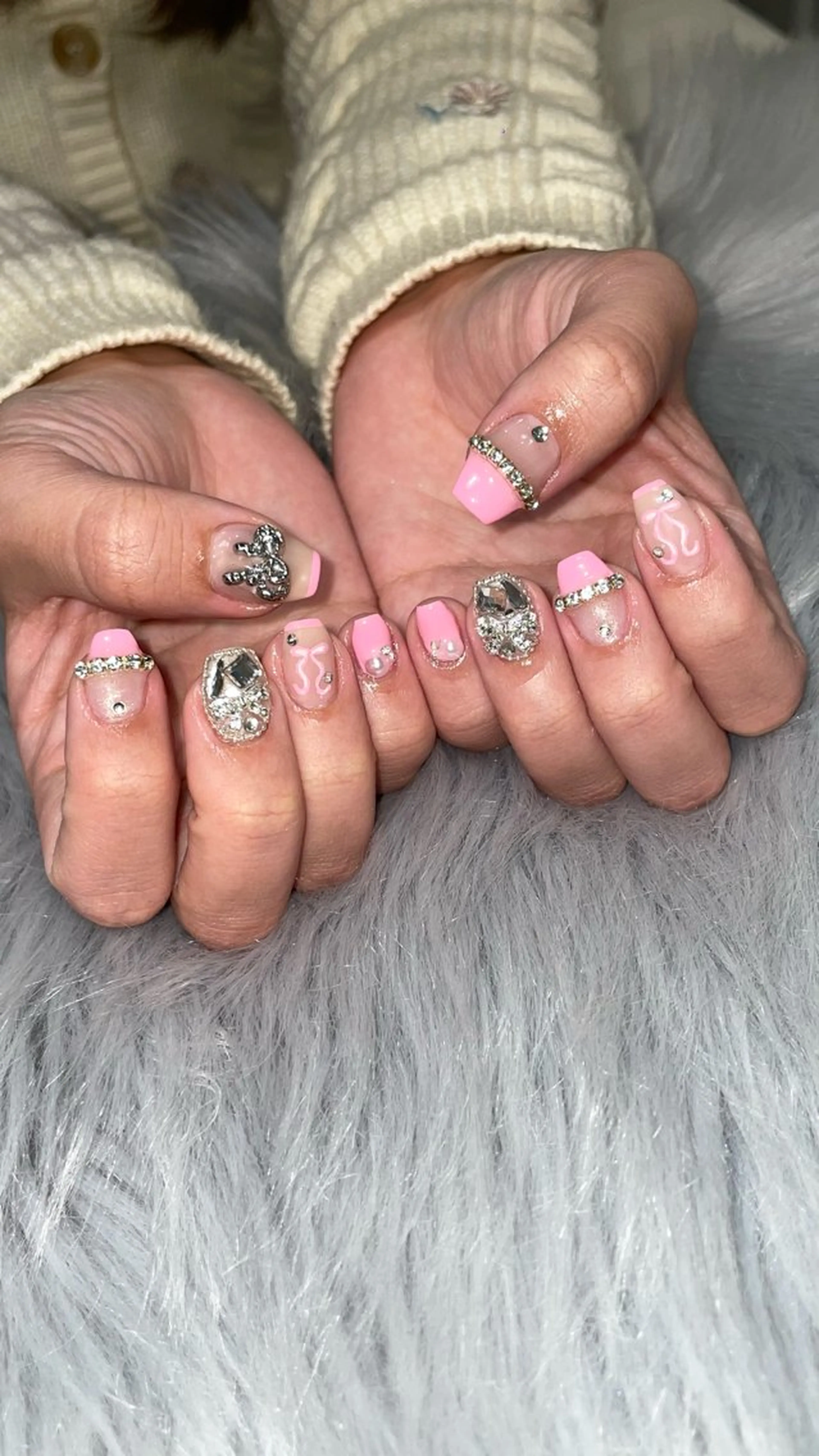 ネイル ラメ(グリッター) RICO Nail パーツつけ放題🌈のネイルデザイン