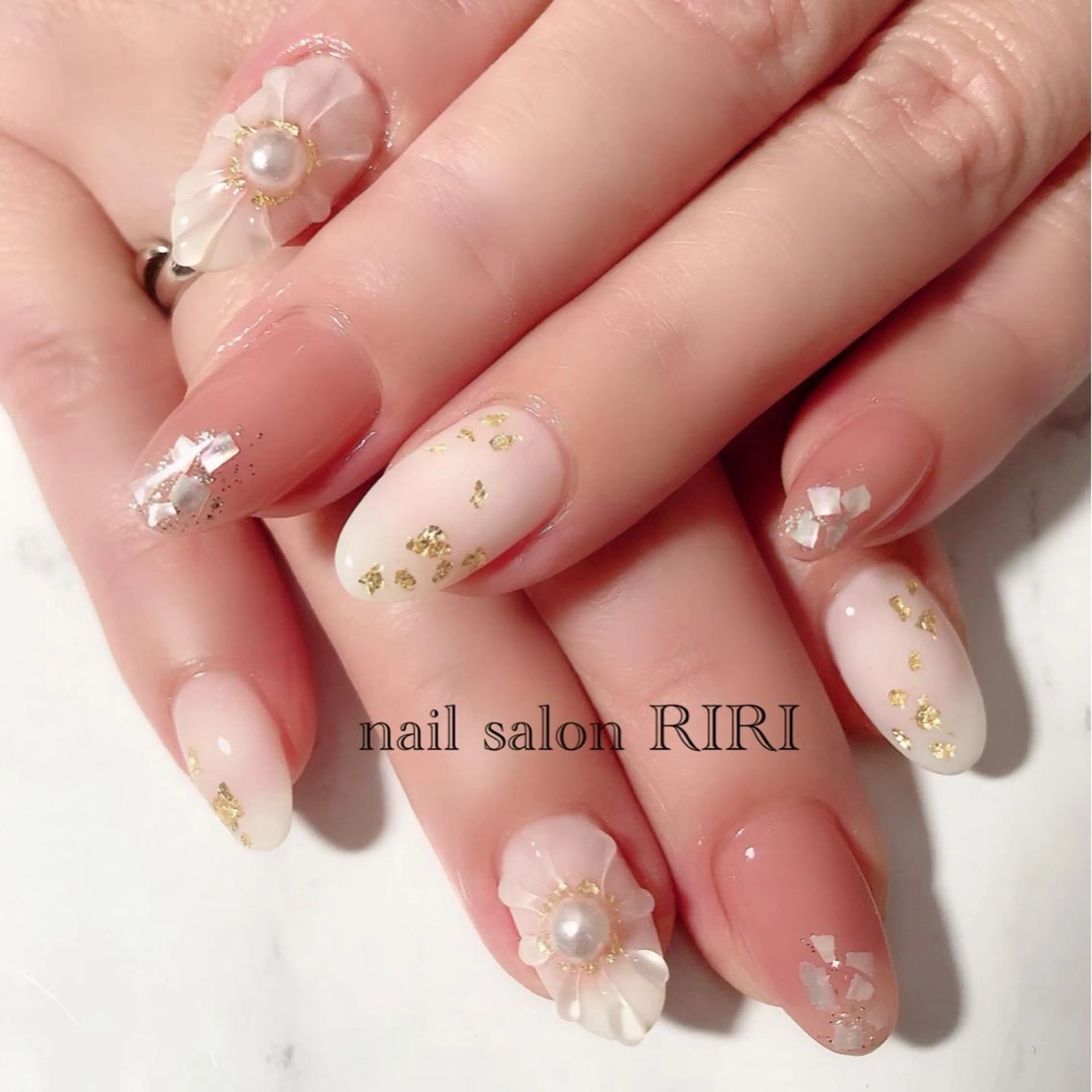 ネイル フラワーネイル ぷっくりネイル RIRI リリのネイルデザイン