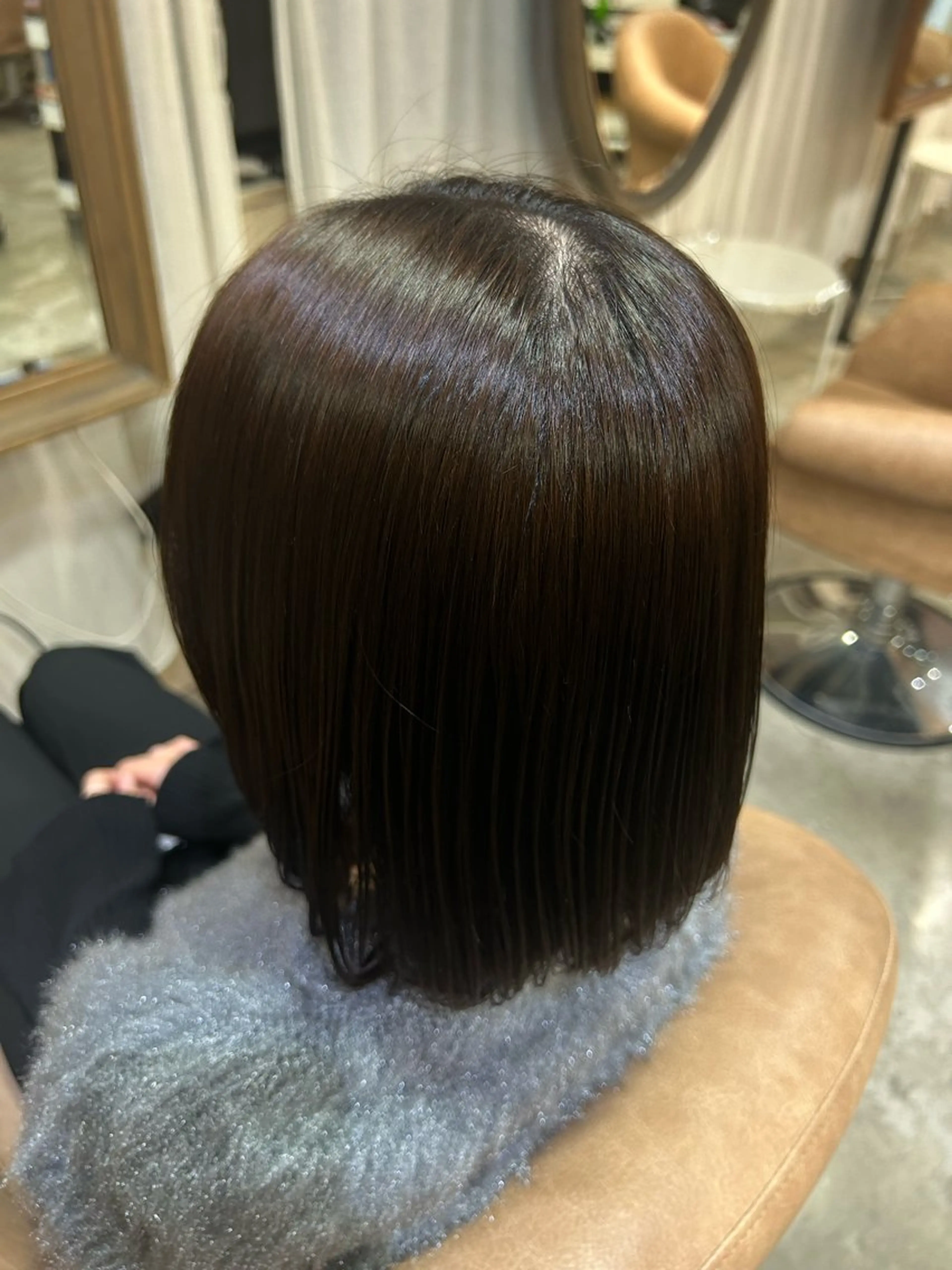 カラー ブラウンカラー ココアブラウン ヘアカラー 濵﨑 理奈のヘアスタイル