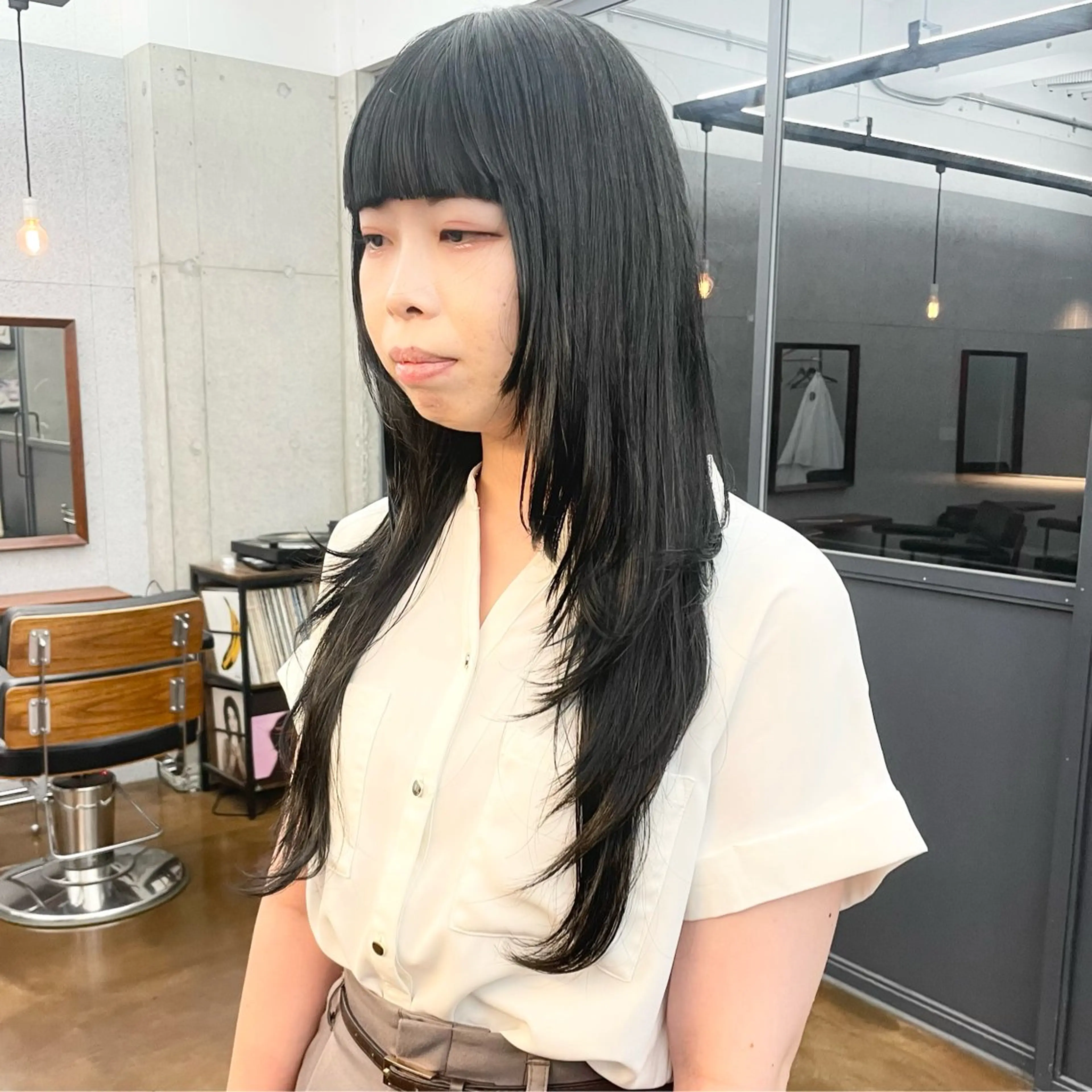 ロング カラー レイヤーカット ロング ウルフカット カット ヘアセット ✂︎ウルフ・ショート ✂︎MIKUNIのヘアスタイル