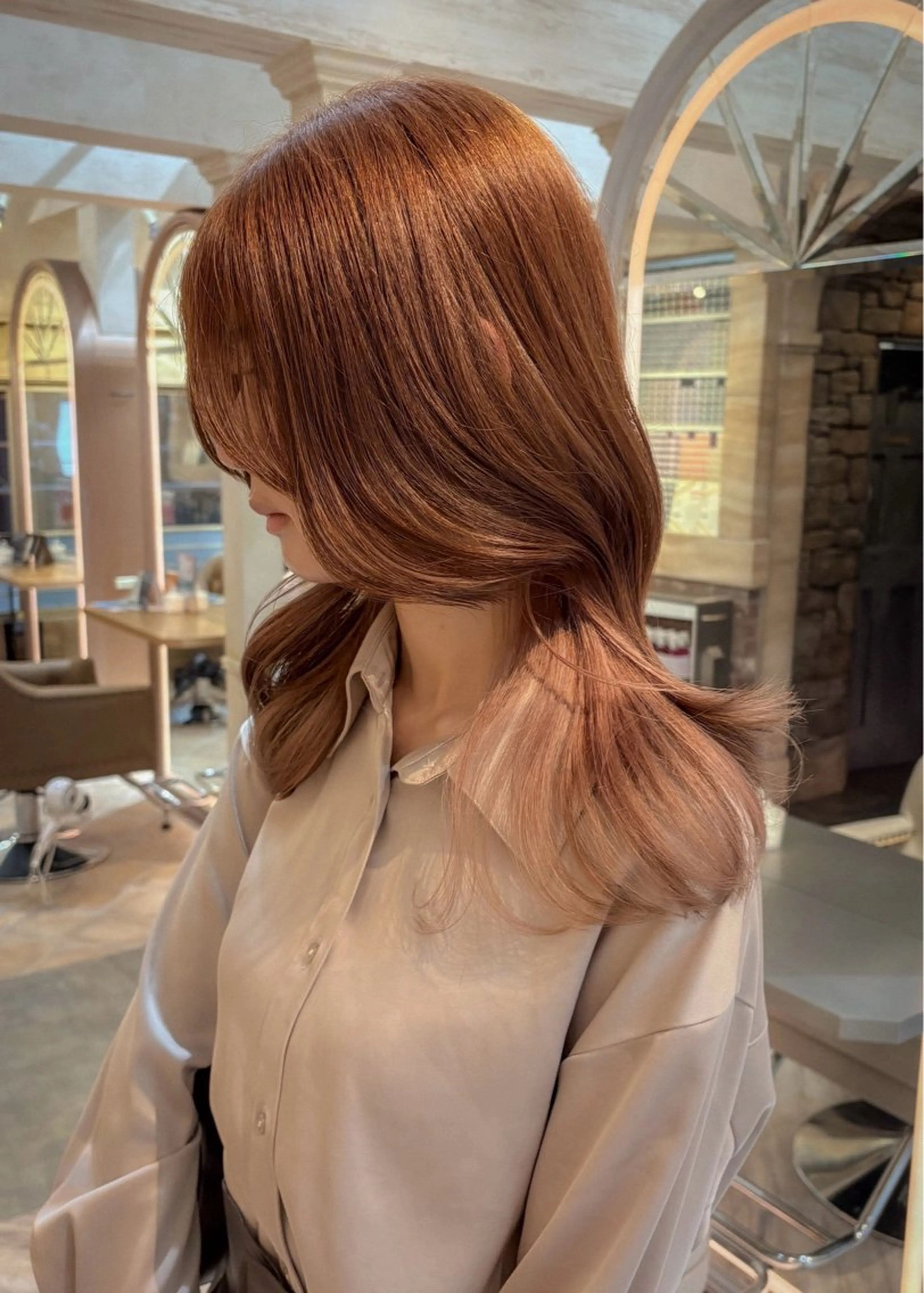 ロング カラー カット ヘアカラー トリートメント グレージュ|くすみ× 透明感|kazutoのヘアスタイル