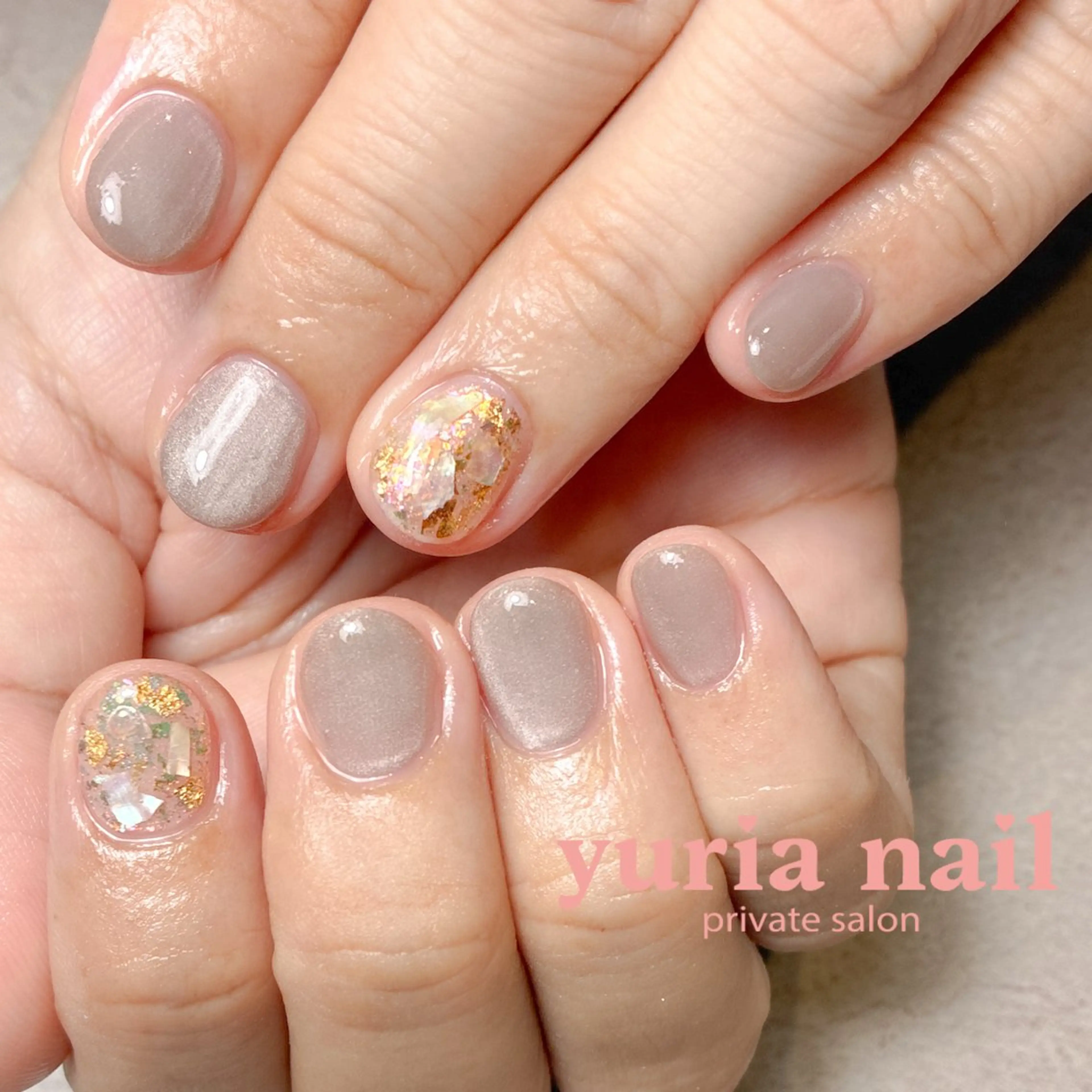 ネイル アートネイル ジェルネイル マグネットネイル ハンドネイル 小林 ゆりあのネイルデザイン