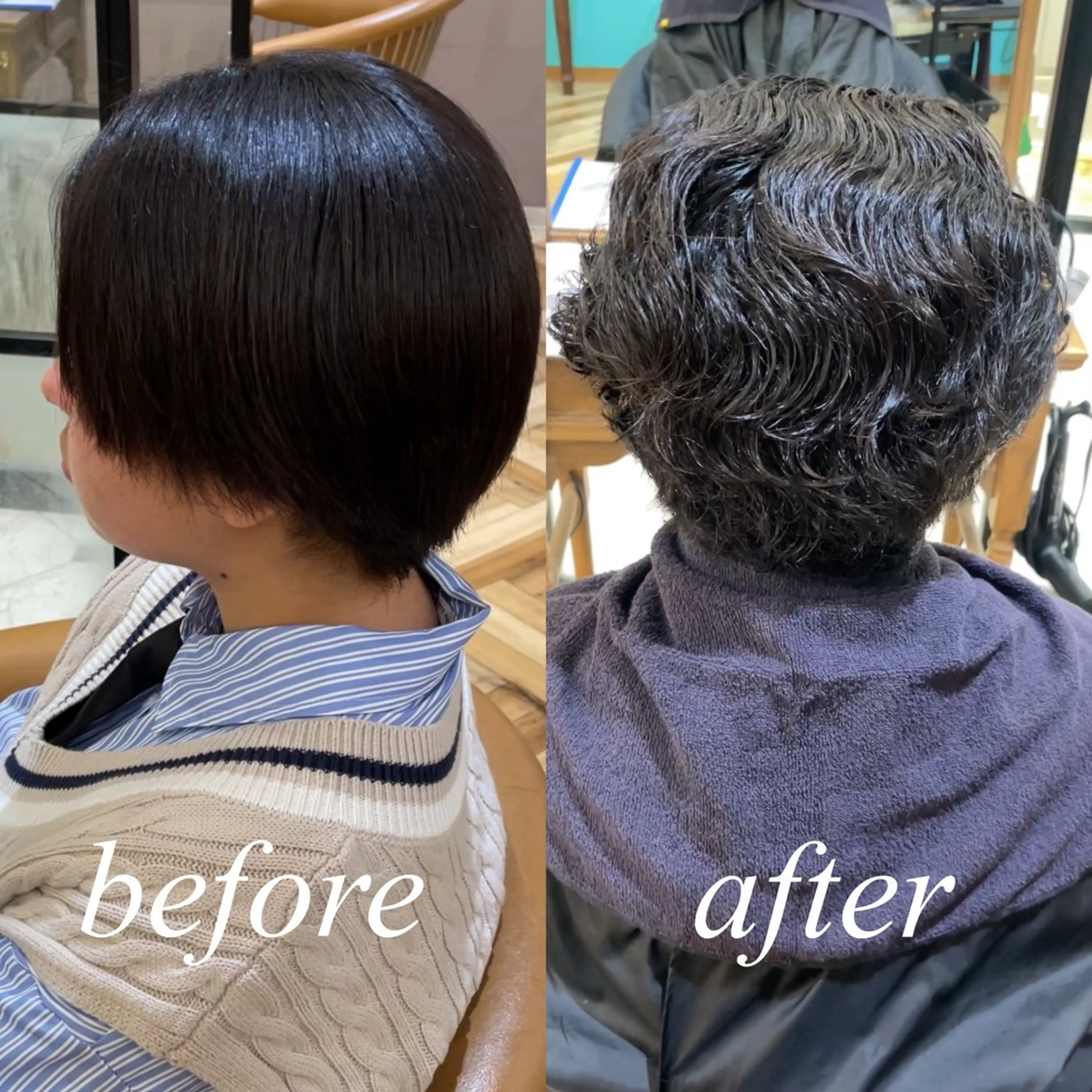 ショート パーマ 💎巻ける縮毛矯正/ 艶髪💎石渕智也のヘアスタイル