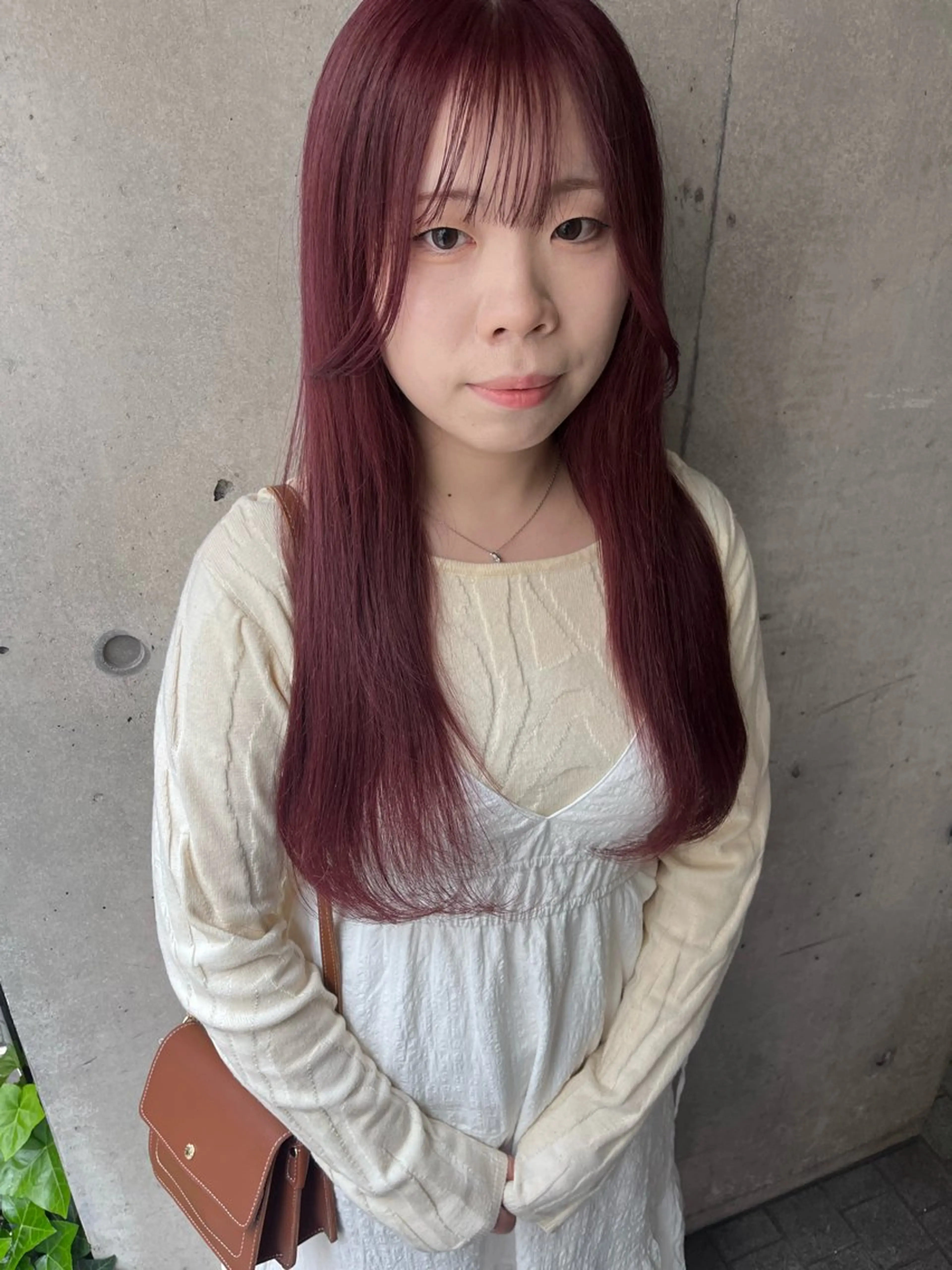 ロング カラー 「韓国風カラー 」サナのヘアスタイル