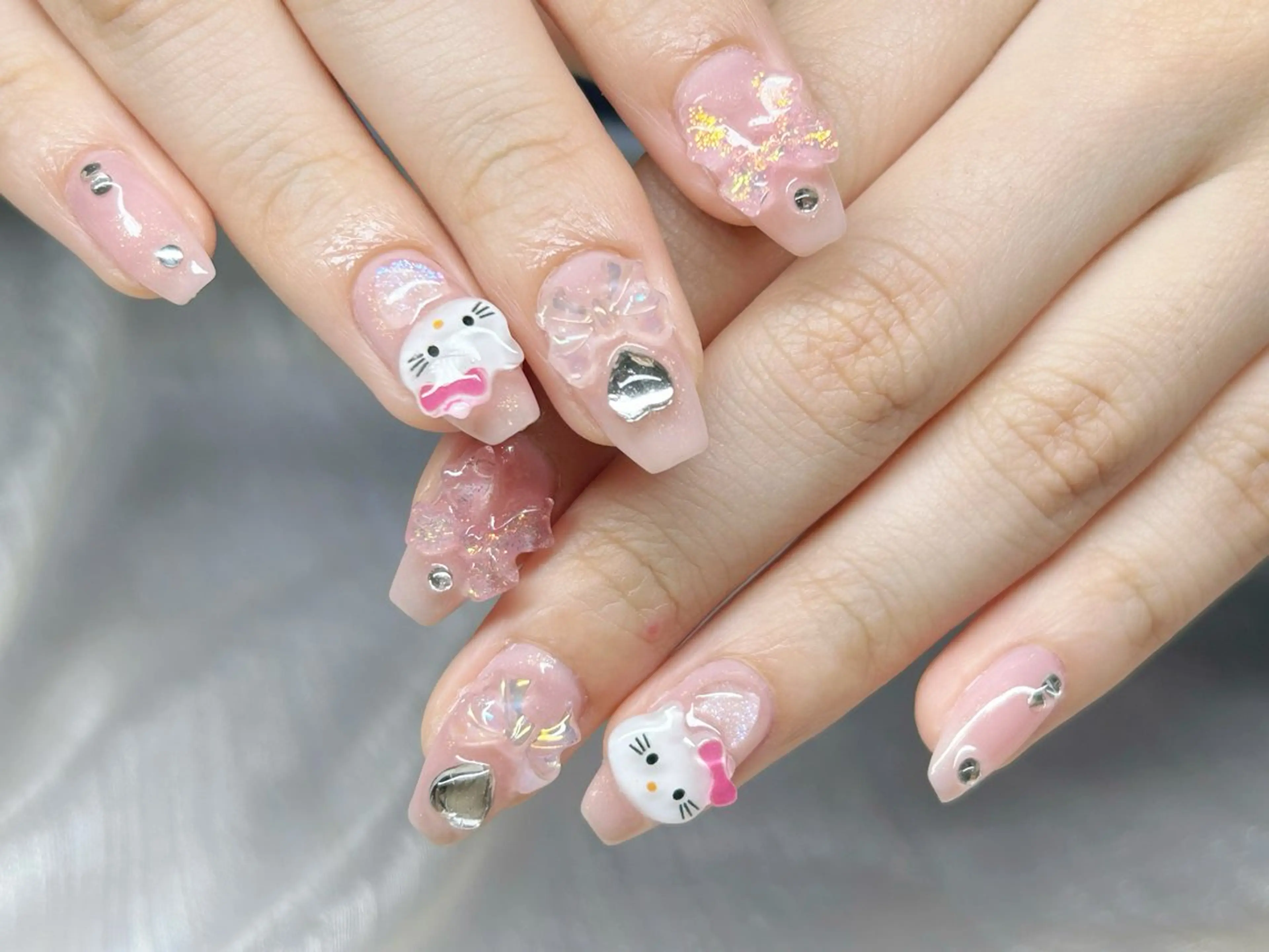 ネイル アートネイル 成人式 長さ出し フットネイル マグネットネイル ハンドネイル Lino Nailのネイルデザイン