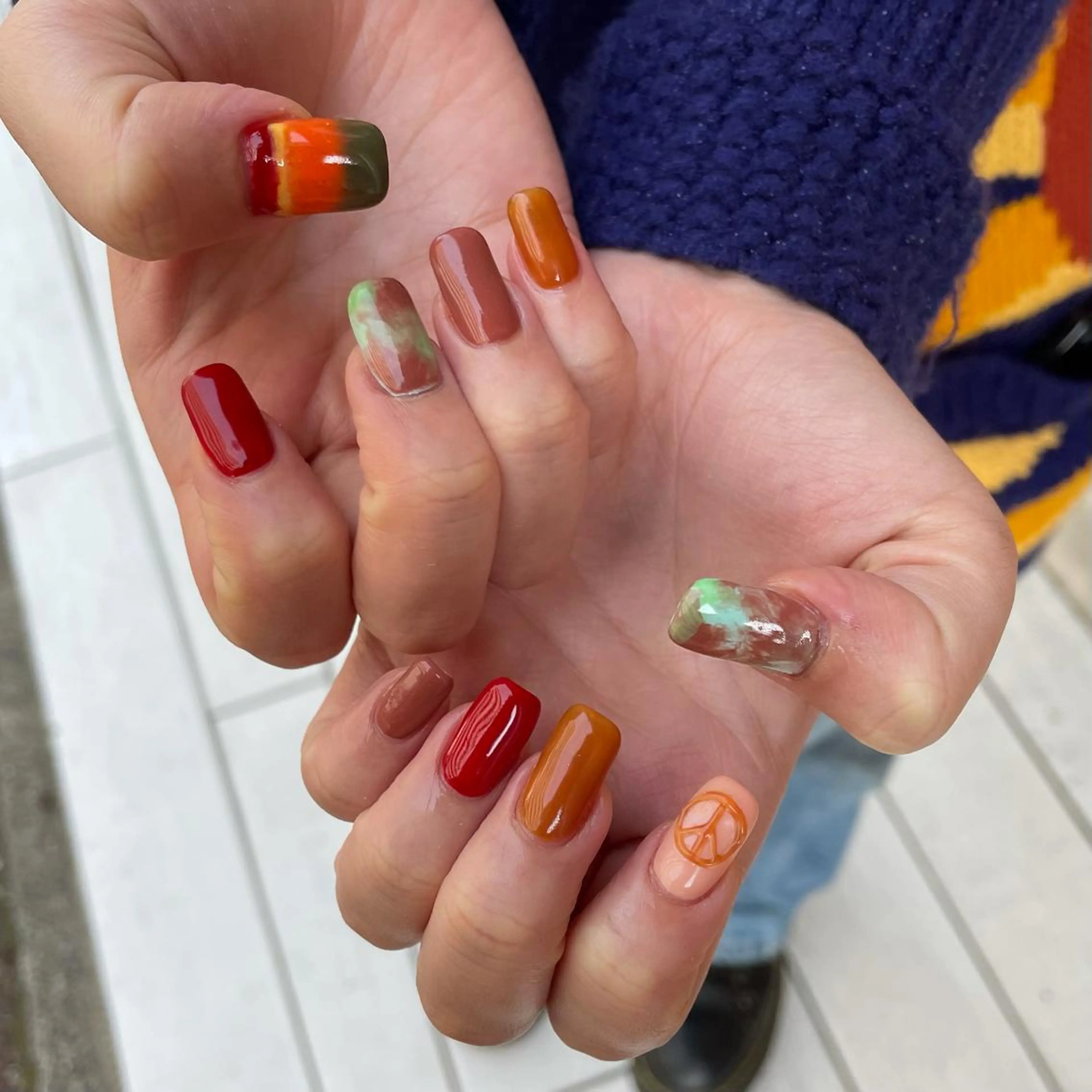 ネイル ハンドネイル 新井 ひなののネイルデザイン