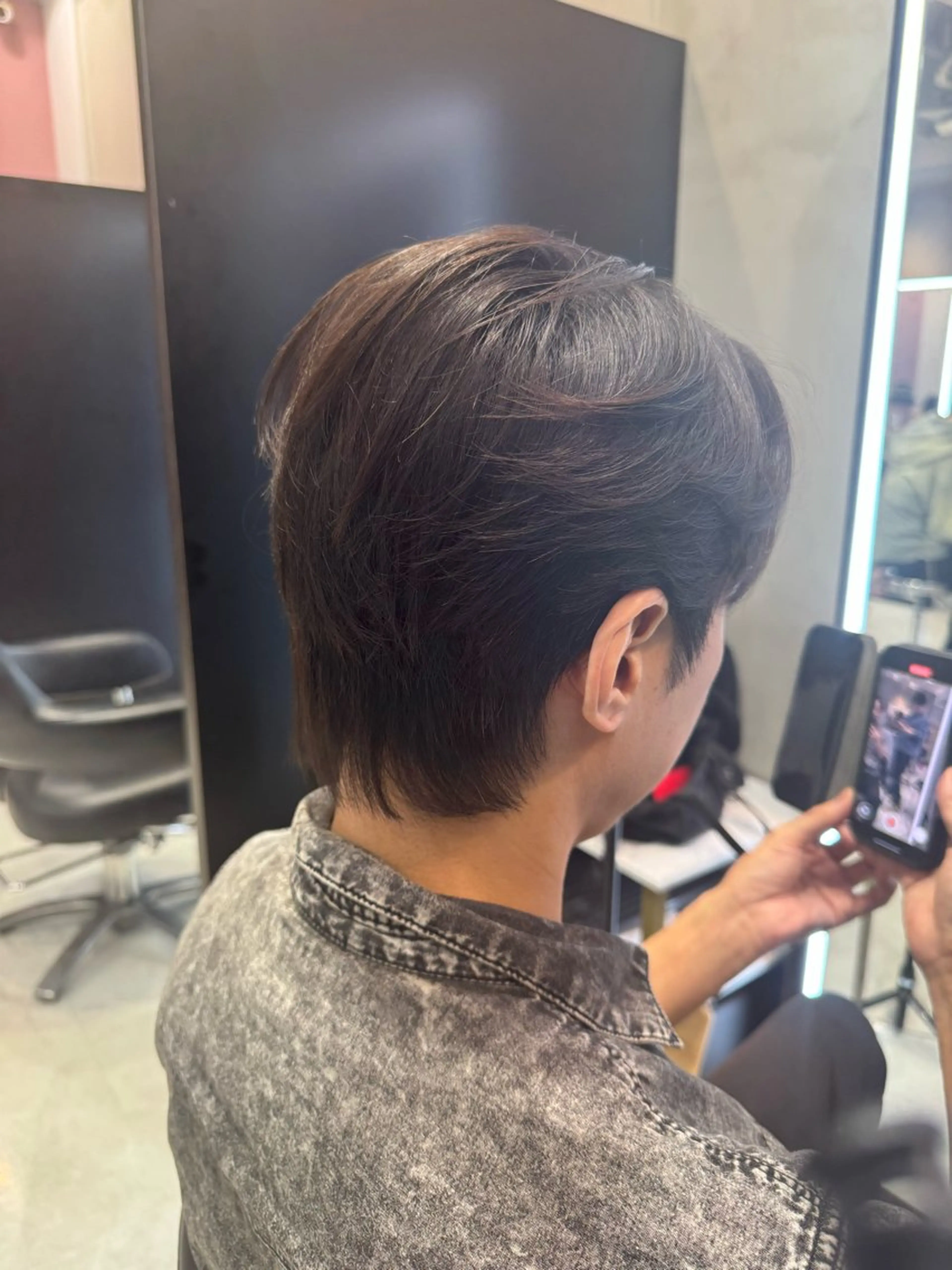 メンズ カット 韓国式ダウンパーマ 🇰🇷櫻井健のヘアスタイル