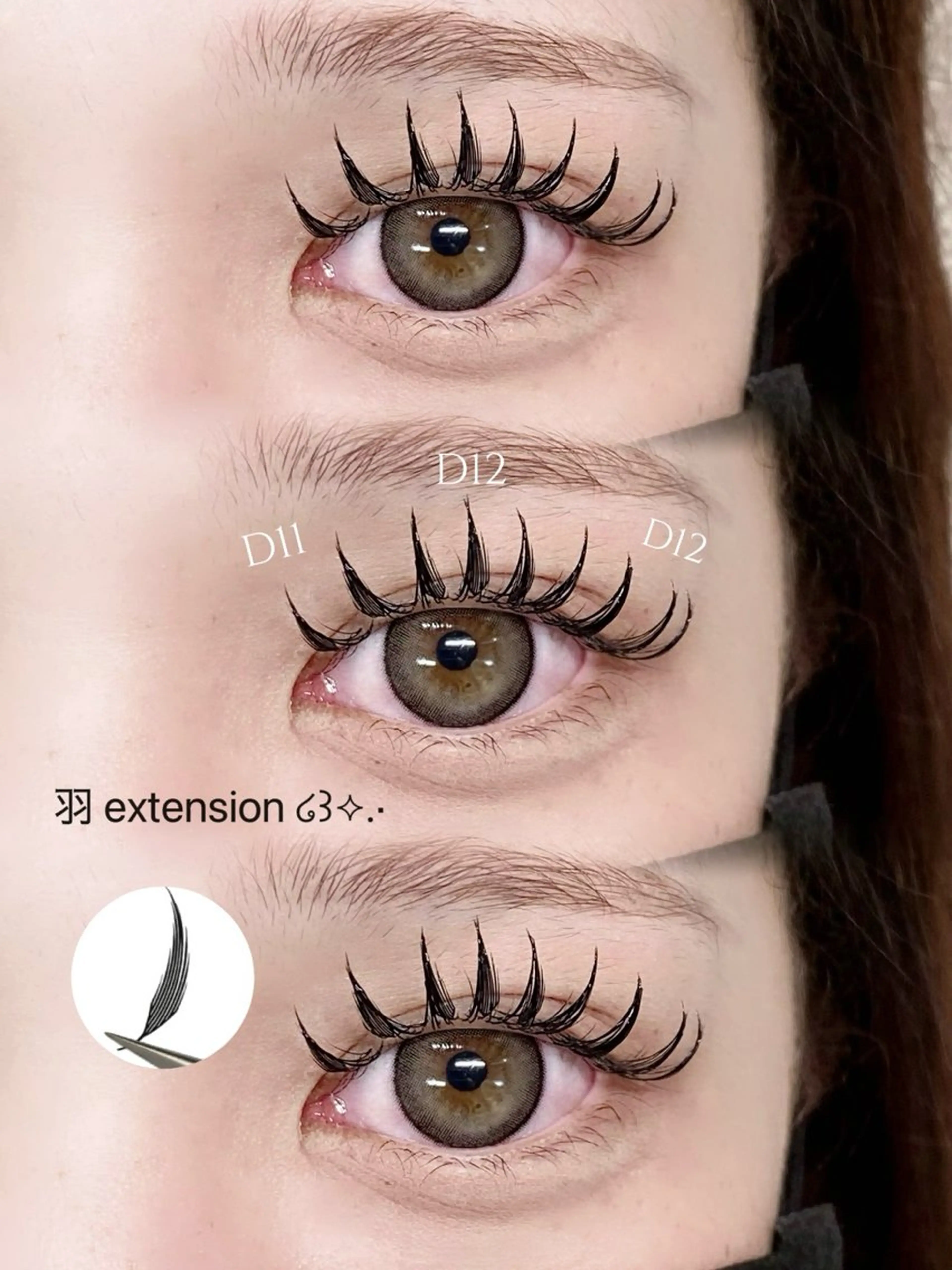 マツエク・マツパ Lucia 博多店 [ 山地 ]のマツエク・マツパデザイン