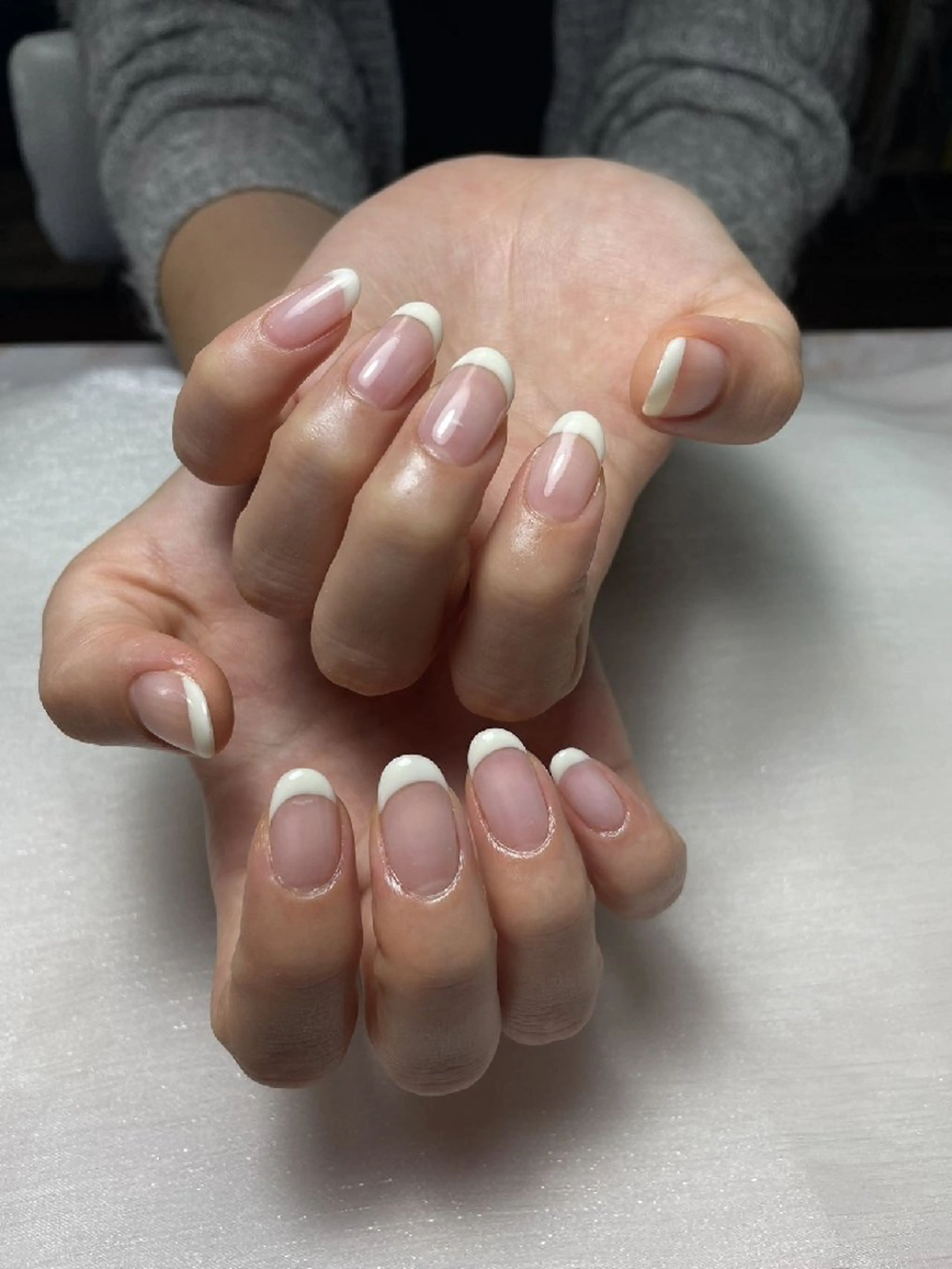 オフ無❤️フレンチネイル(クリアベース)❤️の写真