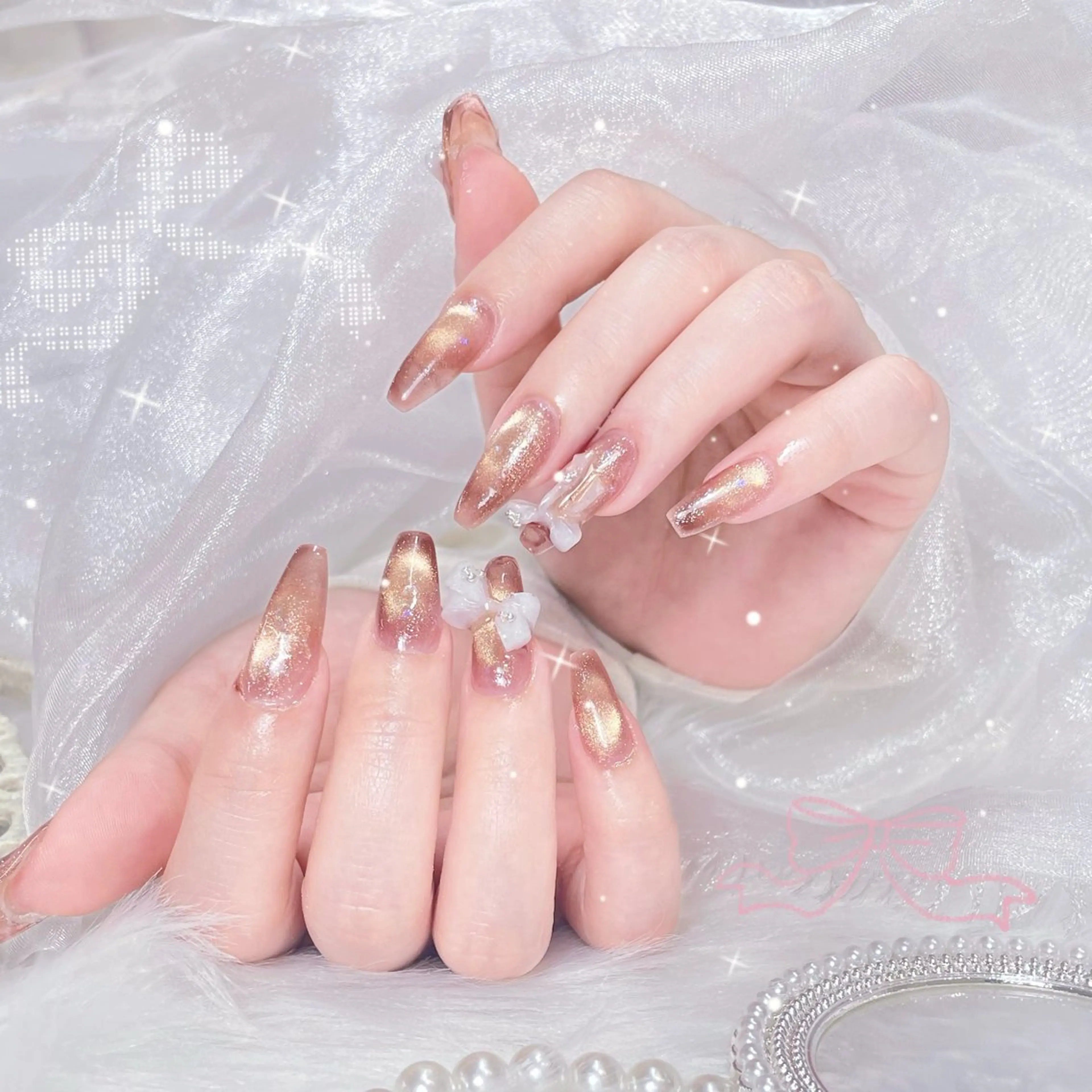 カラー グラデーションカラー ピンクカラー ハンドネイル AIN Nailのネイルデザイン
