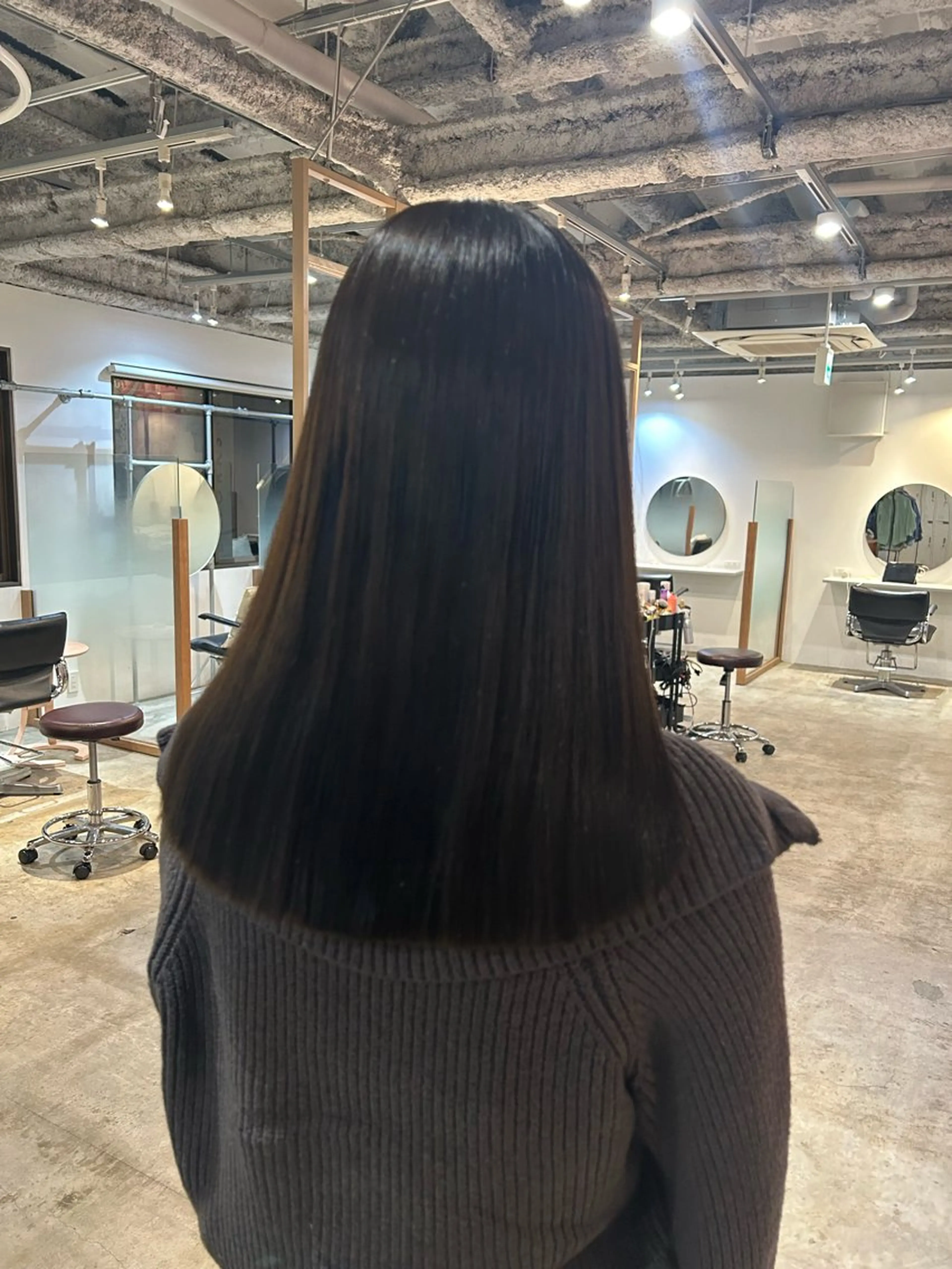 セミロング カラー ヘアアレンジ ブラウンカラー 🎀suzuna 透明感colorのヘアスタイル