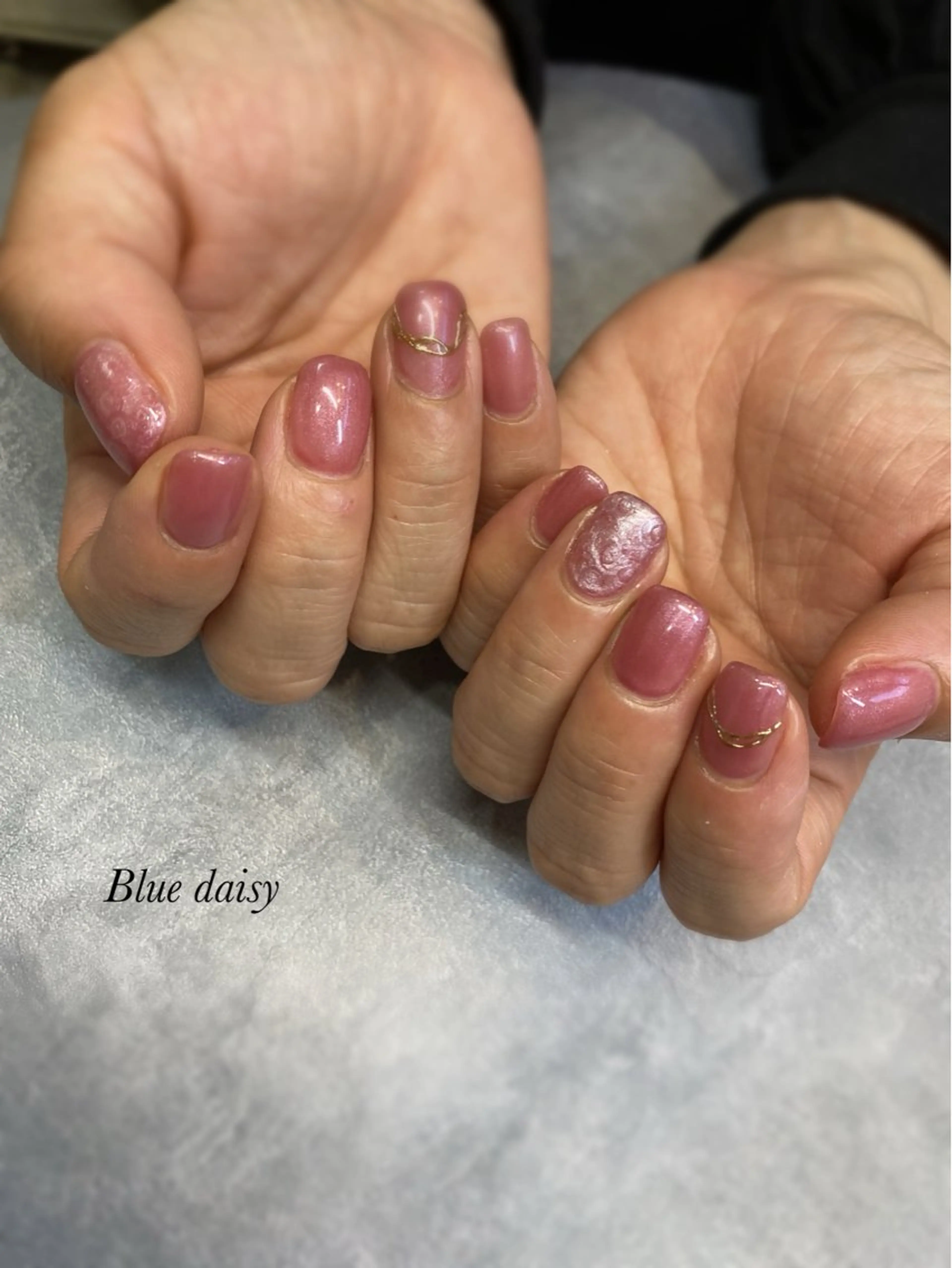 ネイル ハンドネイル Blue daisy 栄本店のネイルデザイン