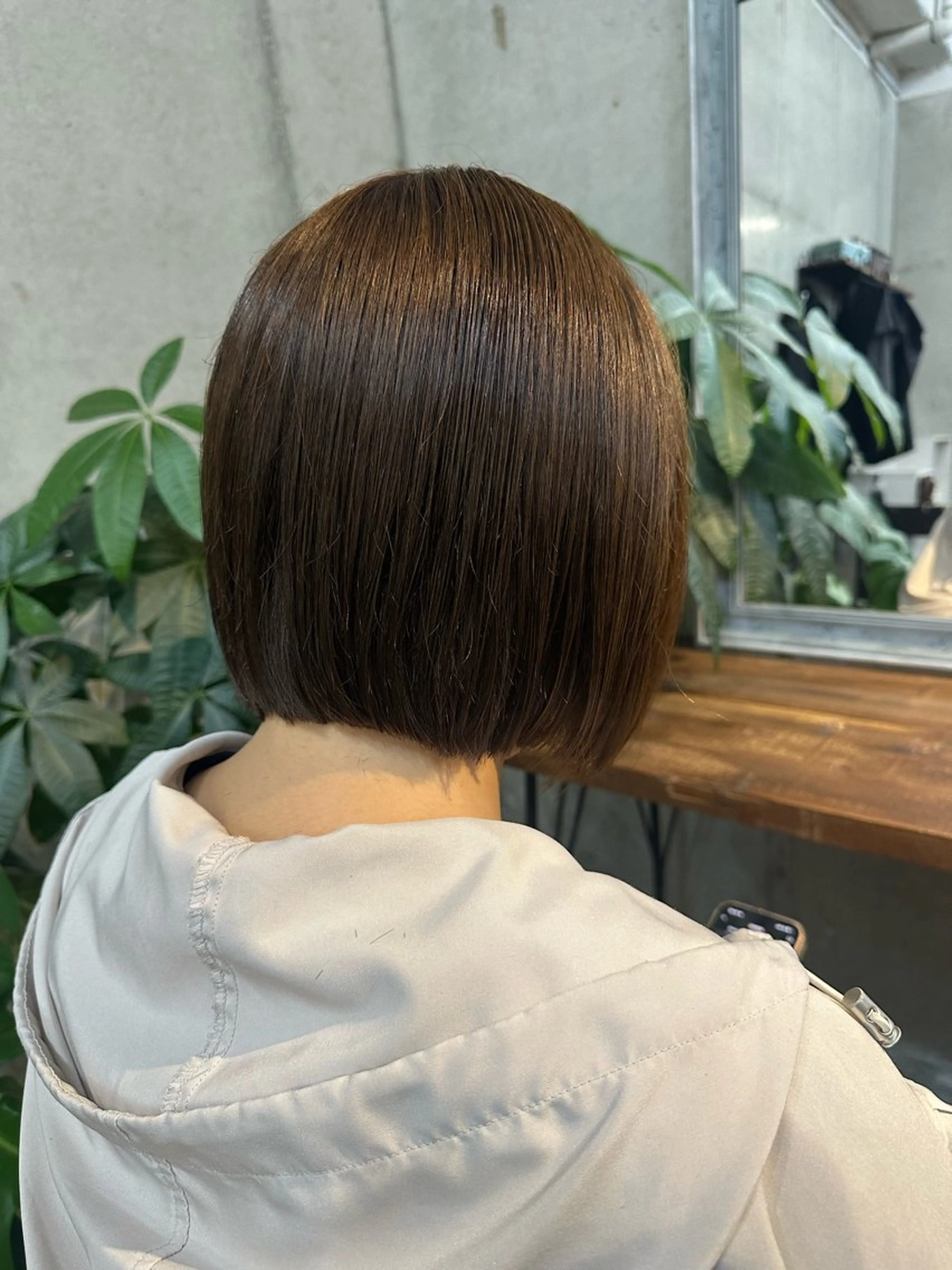 ショート ボブ 田本 雛のヘアスタイル