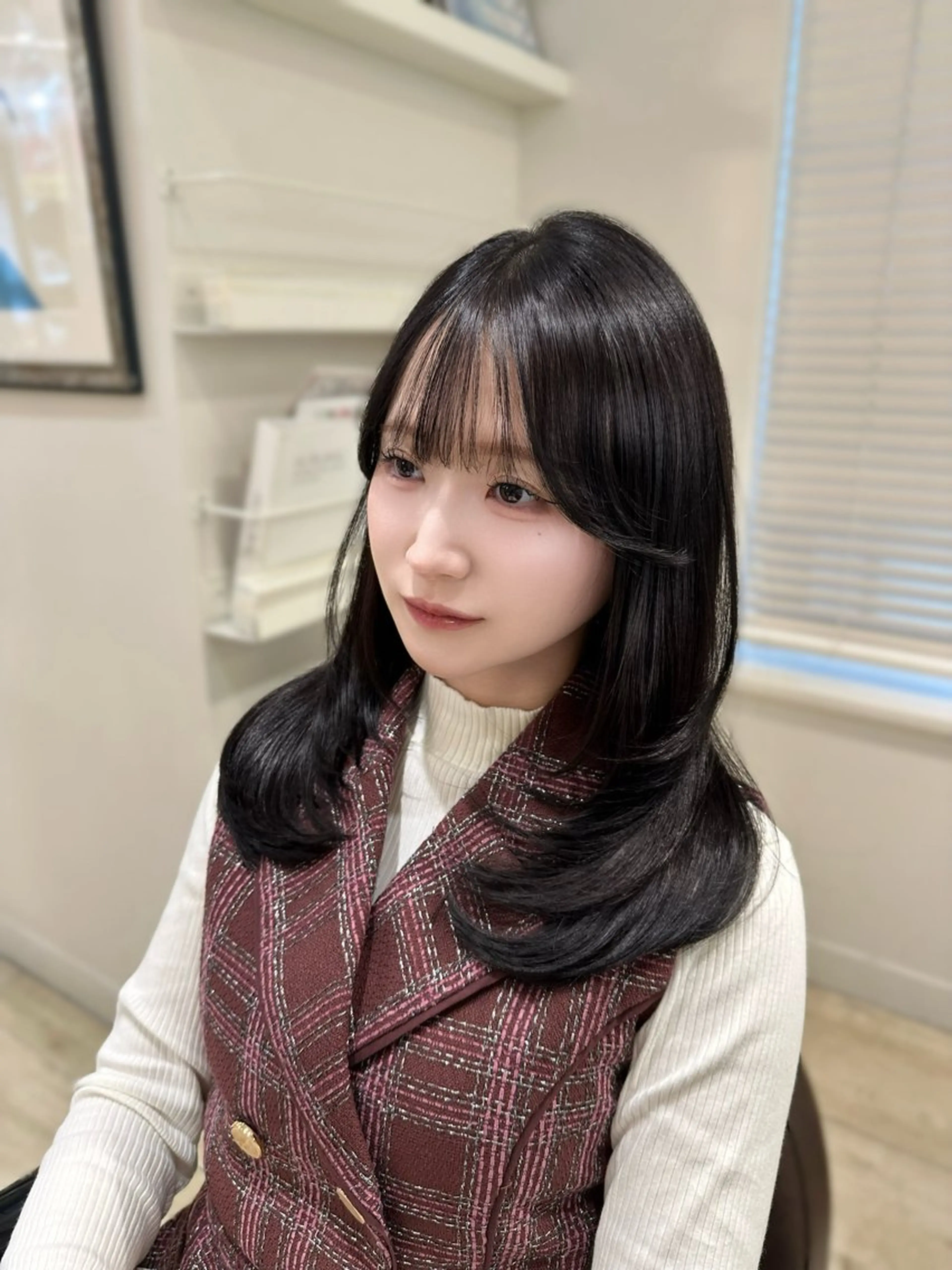 セミロング レイヤーカット カット ヘアカラー トリートメント 💎レイヤー.ツヤ髪 /AYAKI💎のヘアスタイル