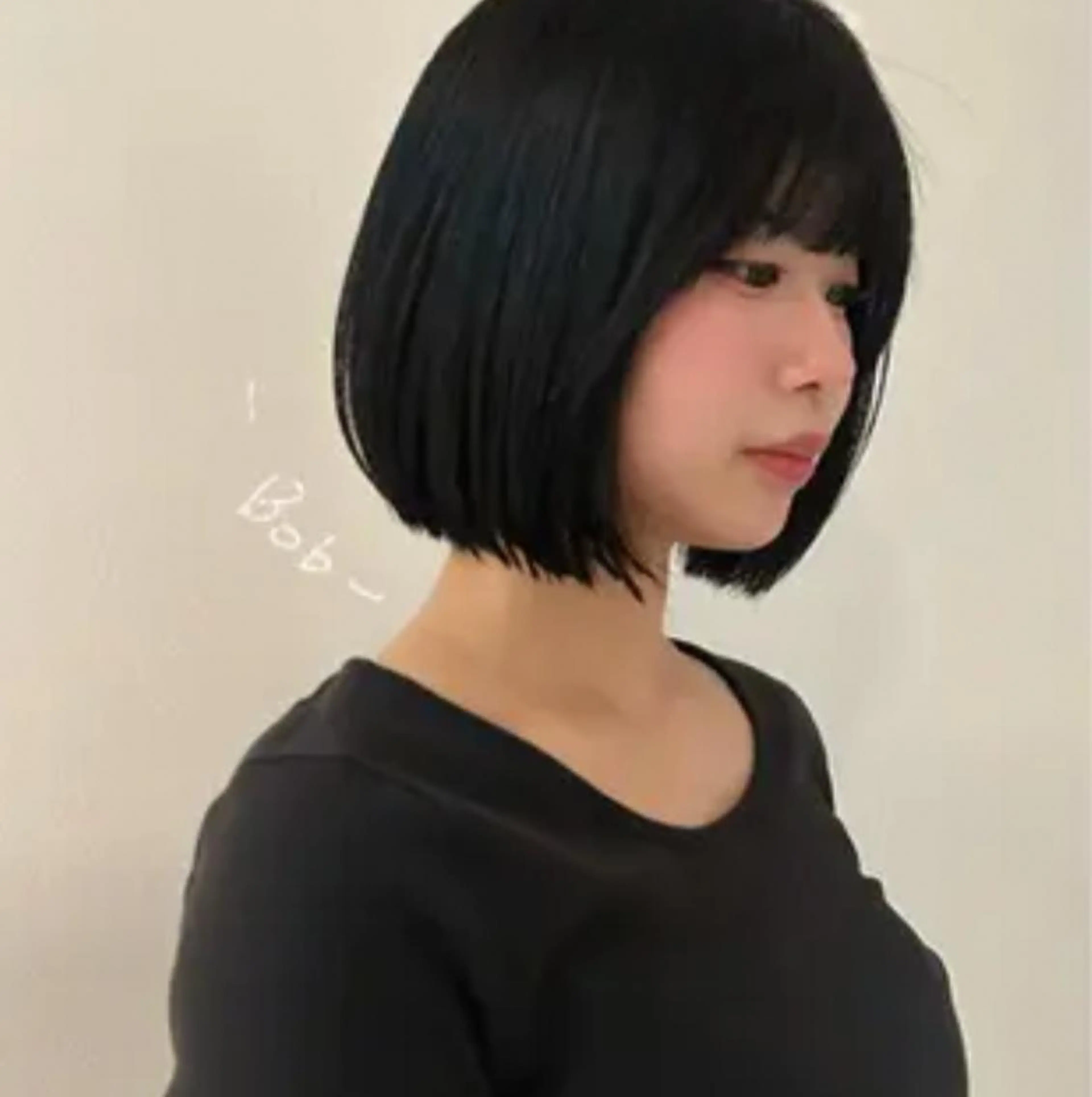 セミロング ボブ 似合わせカット カット ヘアカラー 柔らかい縮毛矯正/ ボブ/北林のヘアスタイル