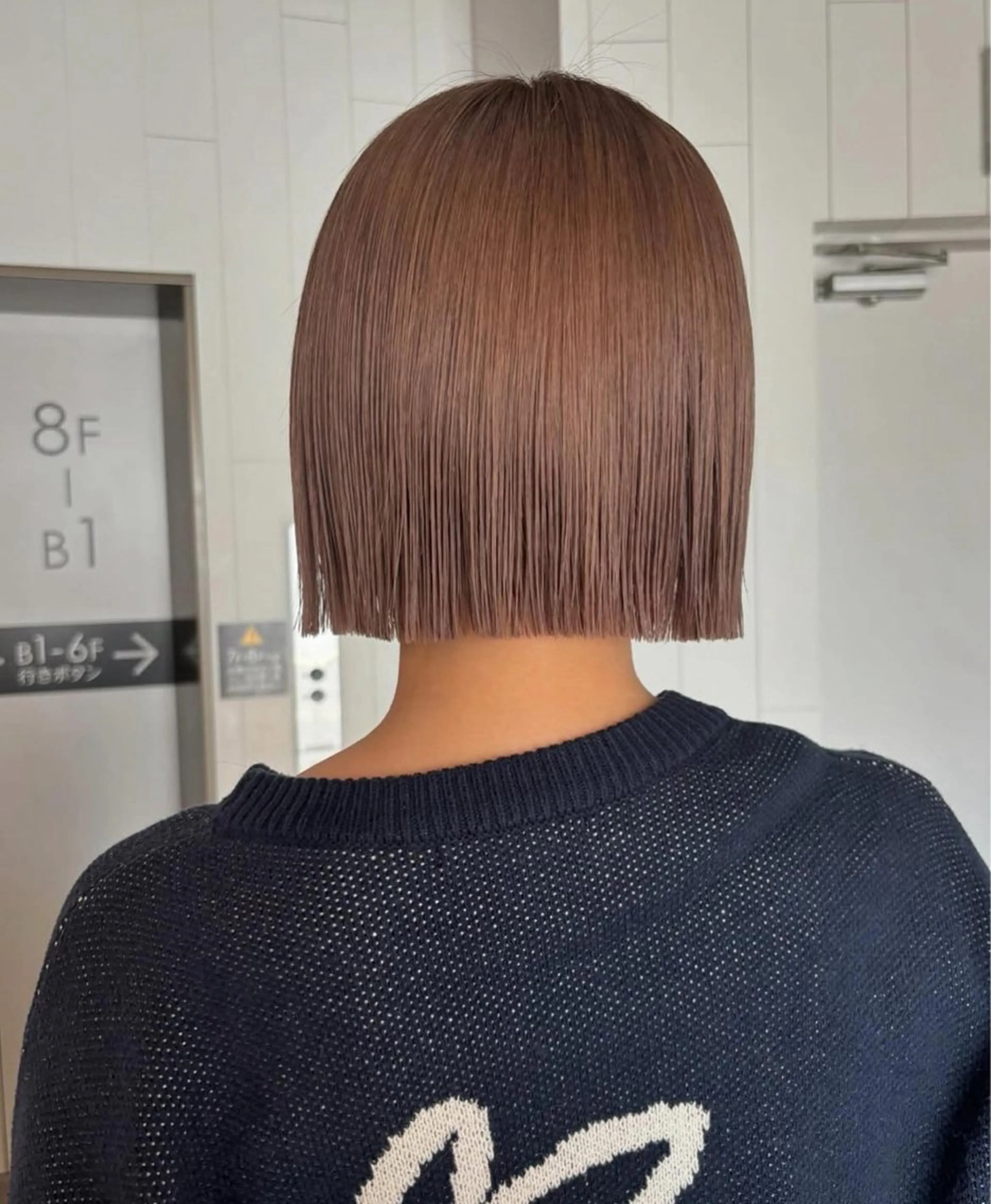 ショート 切りっぱなしボブ ボブ ショート/センタ ーパート/池袋ももなのヘアスタイル