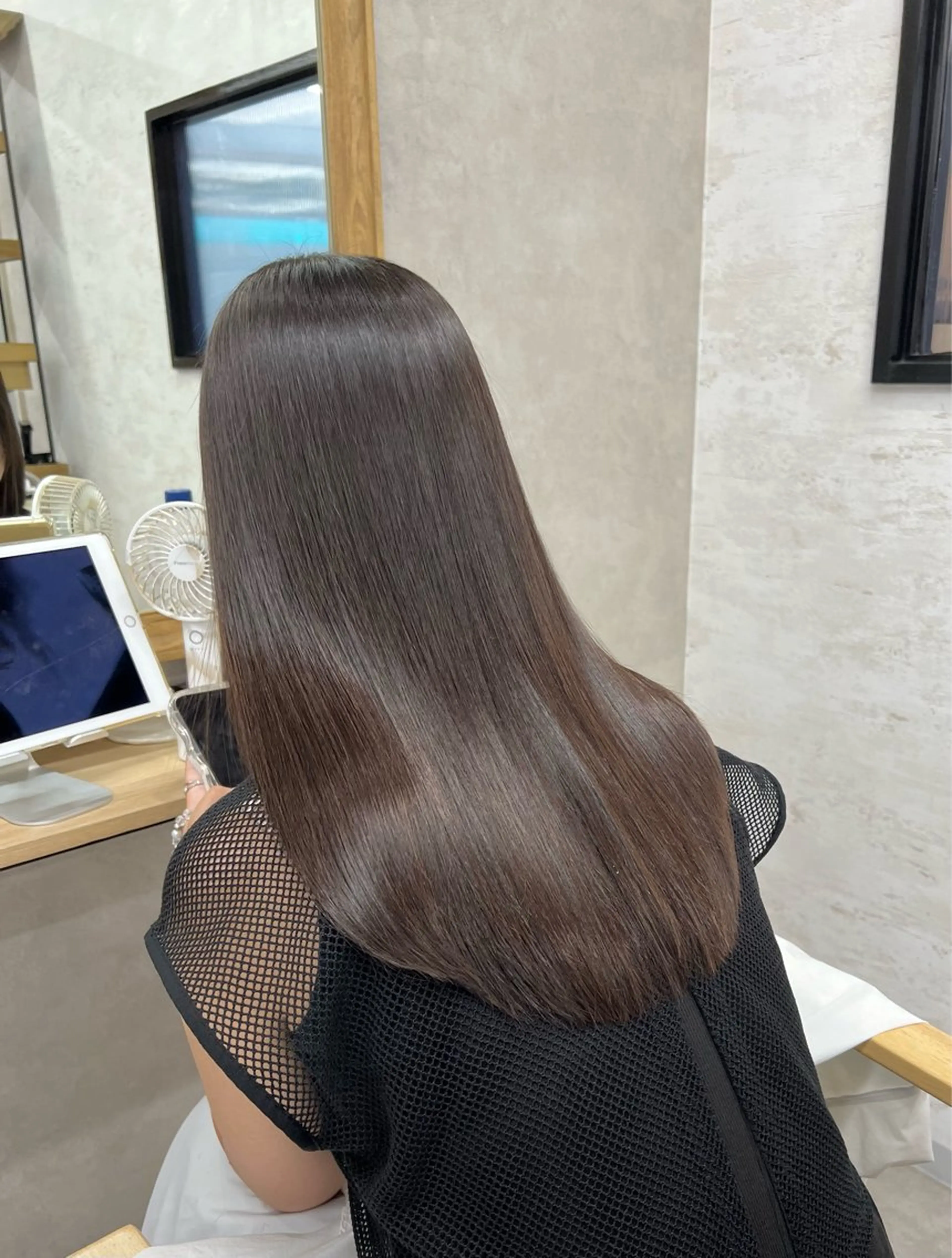 セミロング 縮毛矯正 縮毛矯正 トリートメント 前田詠吉 soaFLEARのヘアスタイル