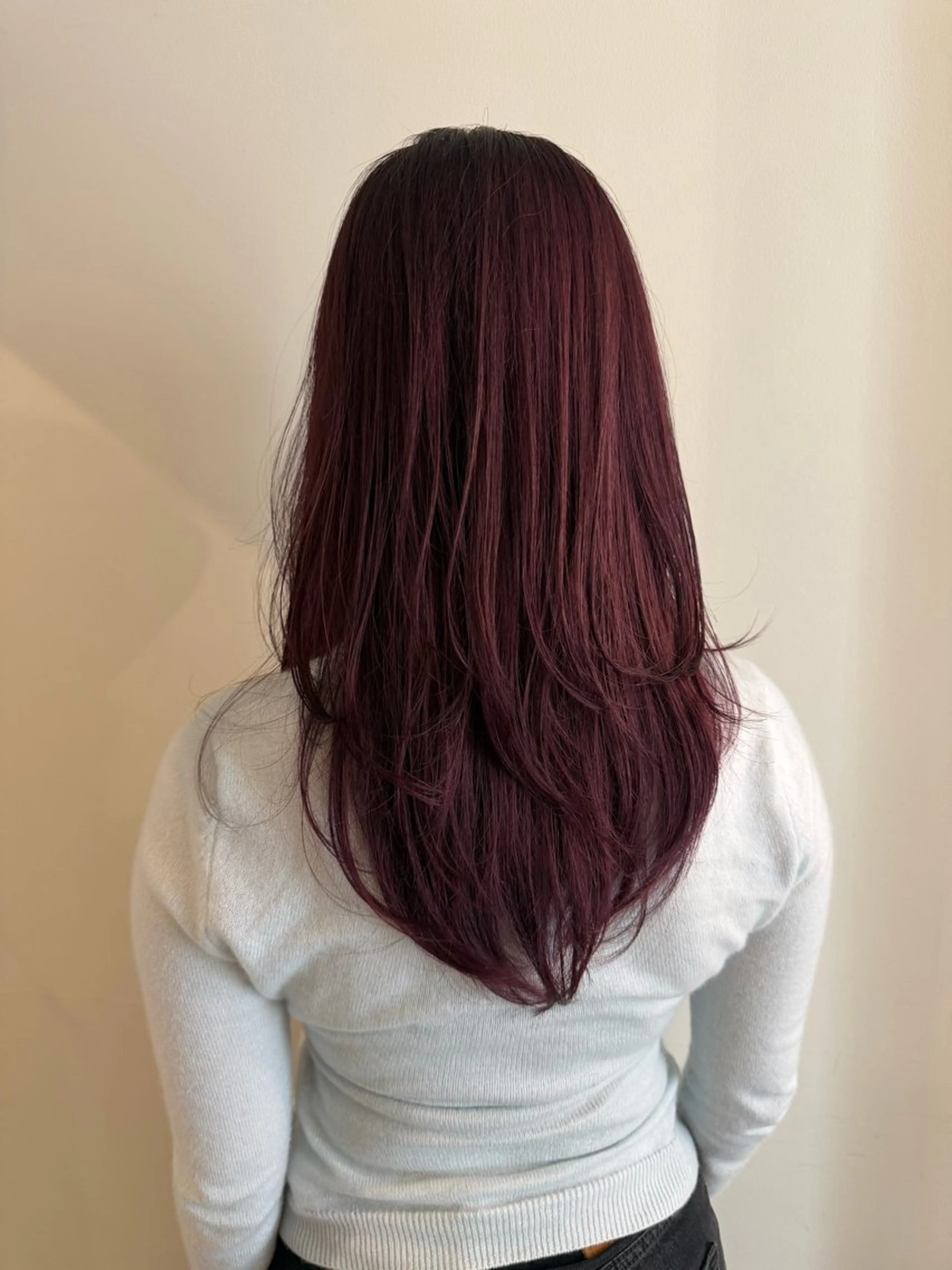 ロング カラー カット ヘアカラー トリートメント 渋谷 留菜のヘアスタイル