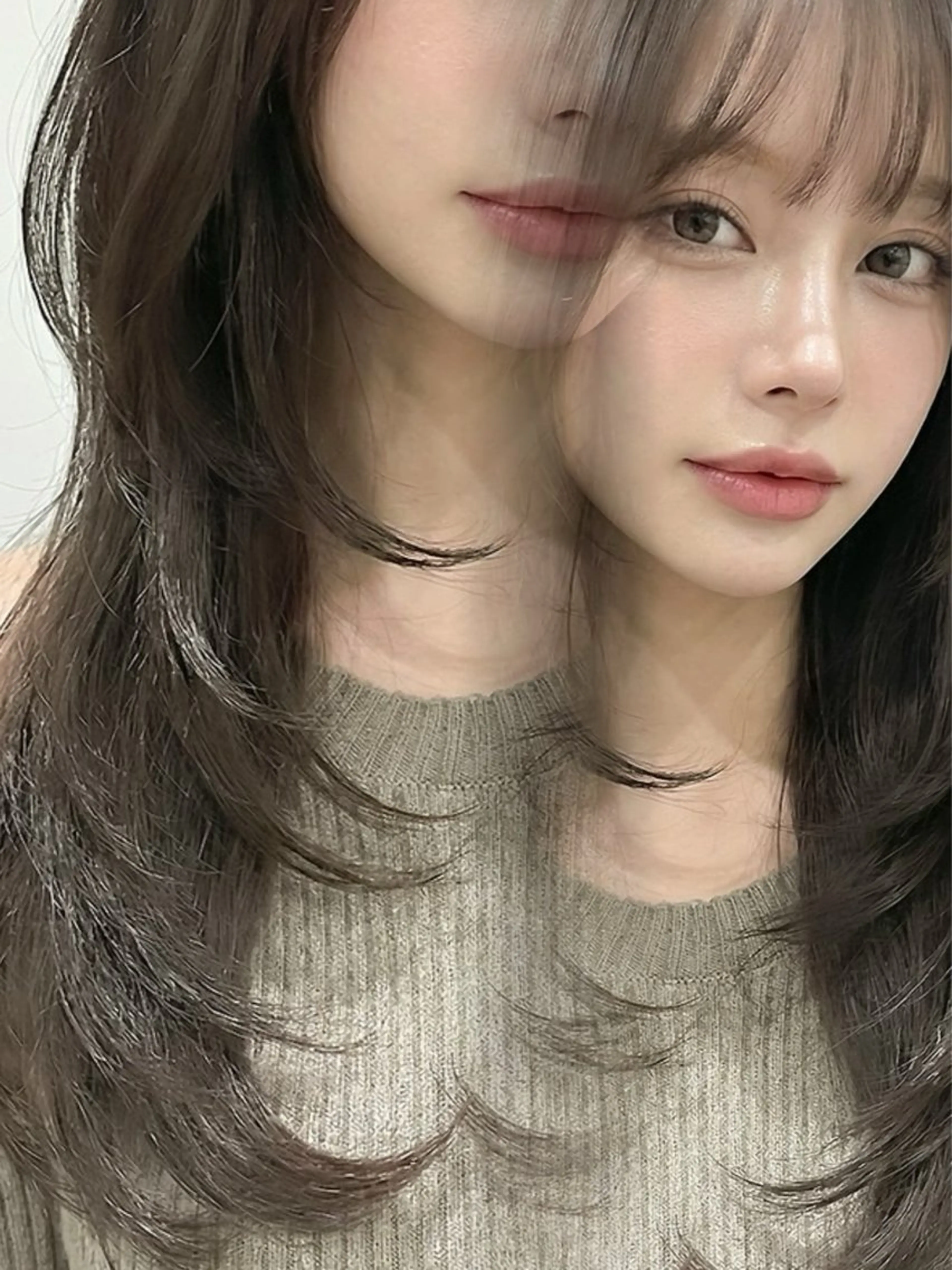 ロング カット ヘアカラー トリートメント 小顔レイヤーカット 🫧🤍ユウキのヘアスタイル