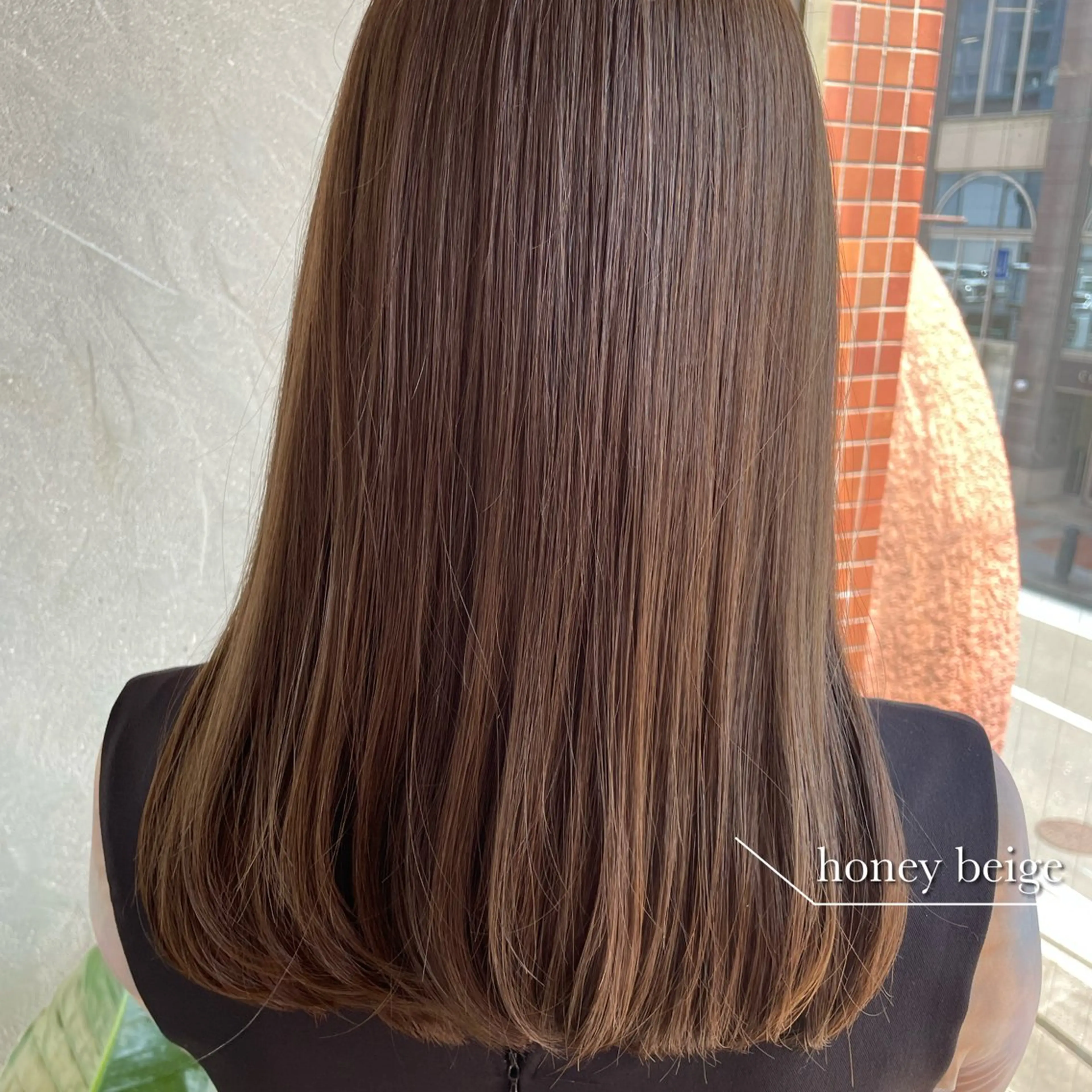 ロング カラー カット ヘアカラー トリートメント ベージュカラー 🧸綾里のヘアスタイル